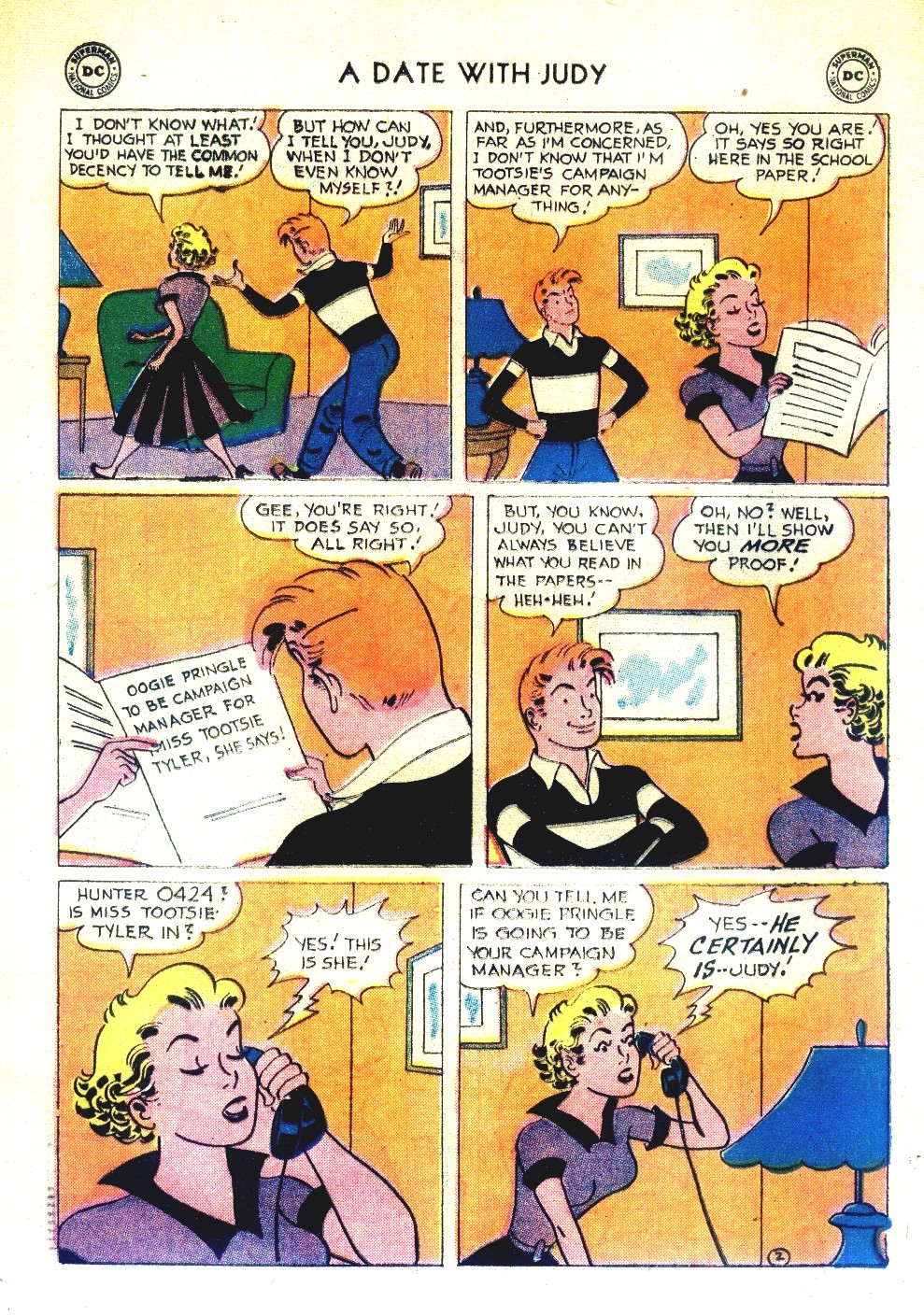 Read online A Date with Judy comic -  Issue #61 - 28