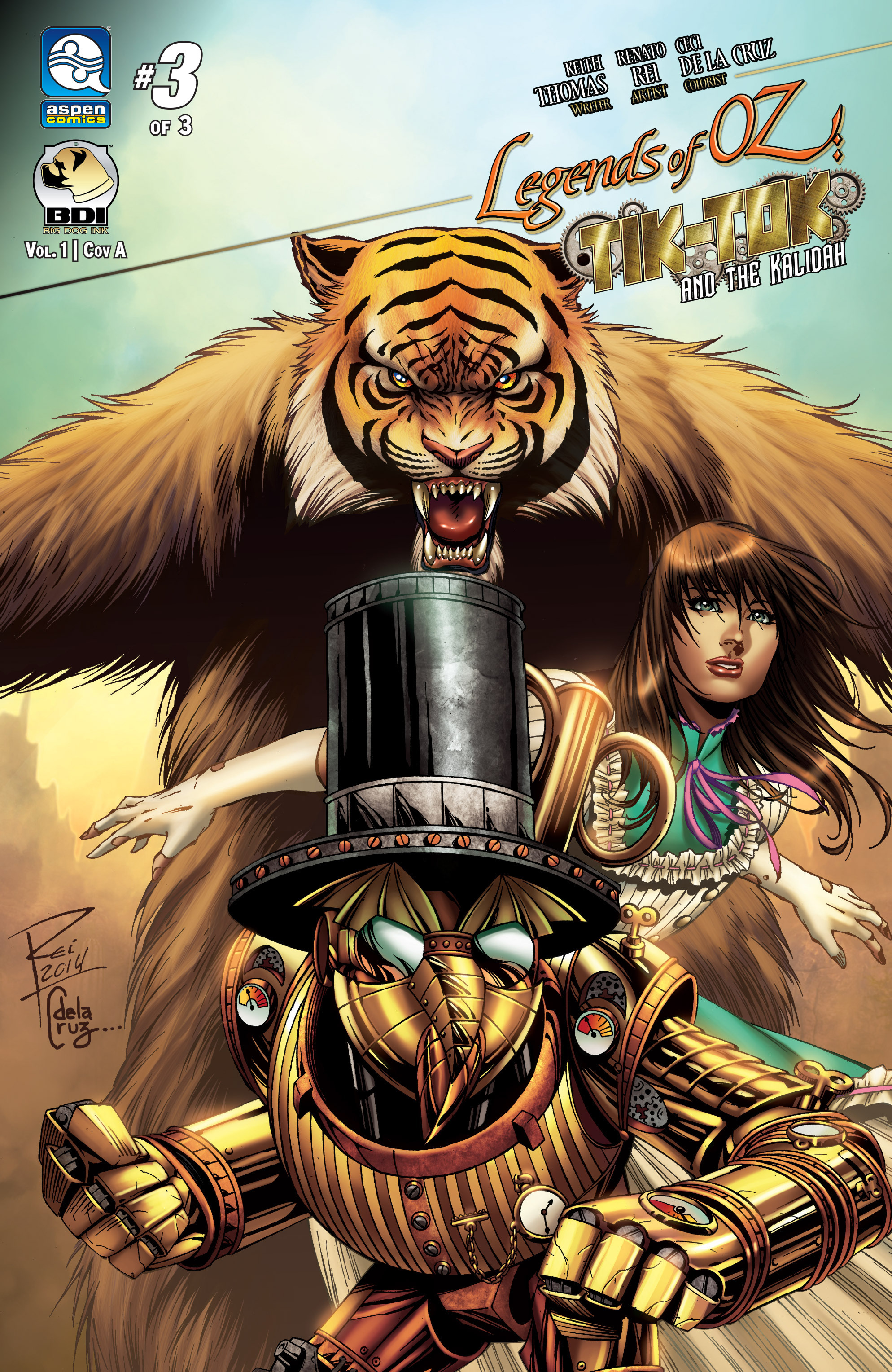 Read online Legends of Oz: Tik-Tok and the Kalidah comic -  Issue #3 - 1
