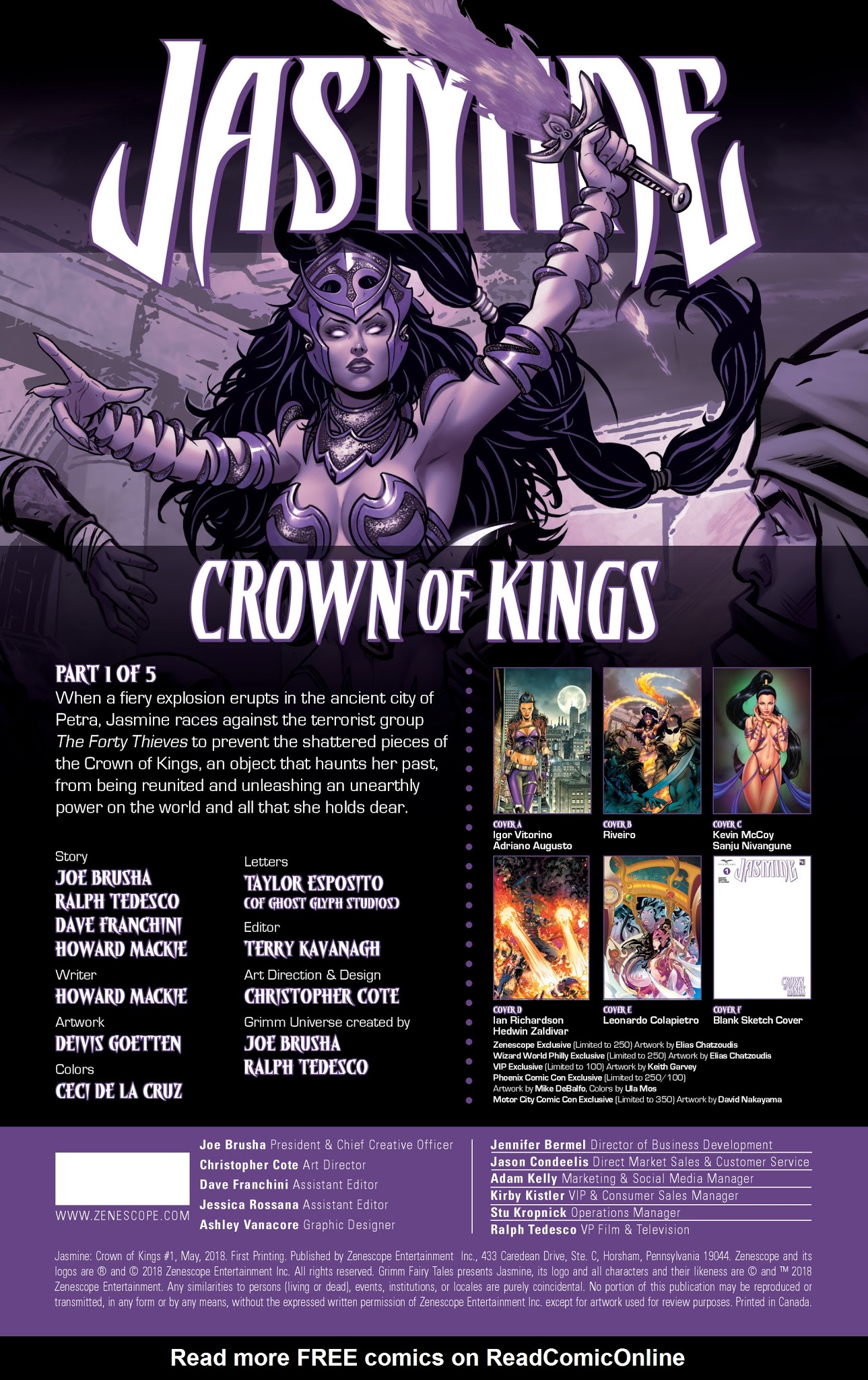 Read online Jasmine: Crown of Kings comic -  Issue #1 - 2