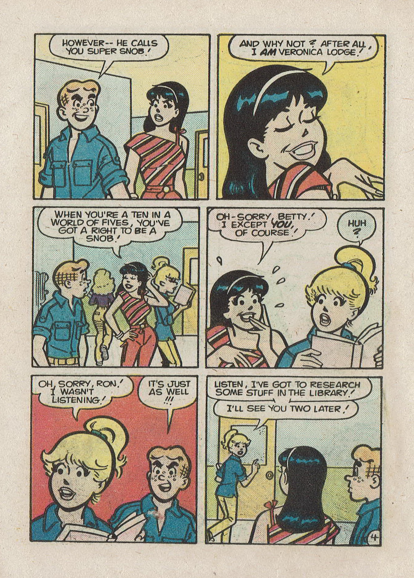 Read online Betty and Veronica Digest Magazine comic -  Issue #34 - 6