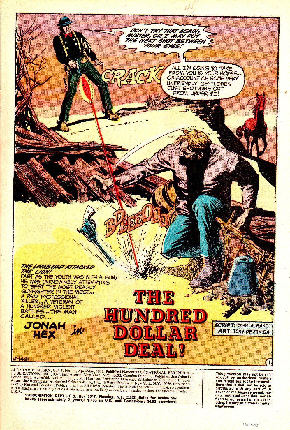 Read online All-Star Western (1970) comic -  Issue #11 - 3