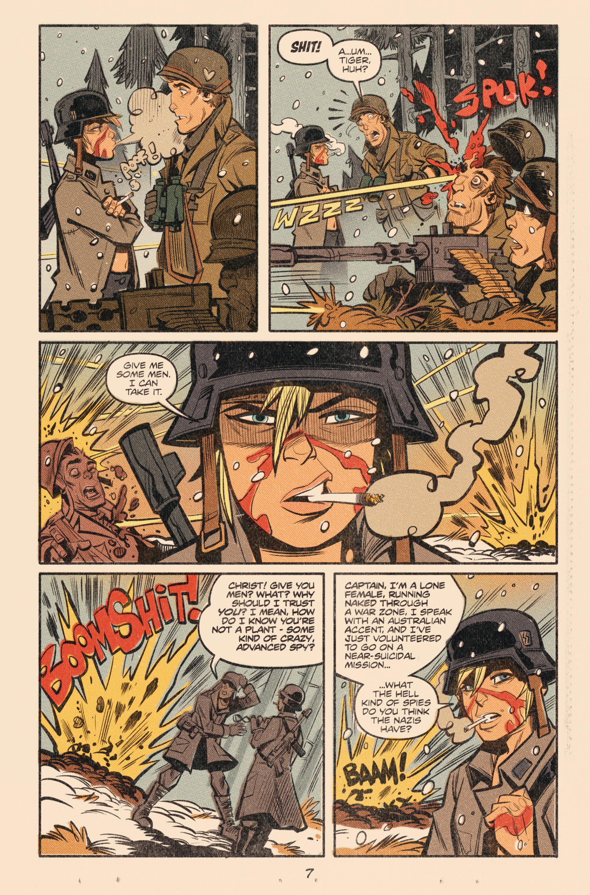 Read online Tank Girl: World War Tank Girl comic -  Issue #1 - 8
