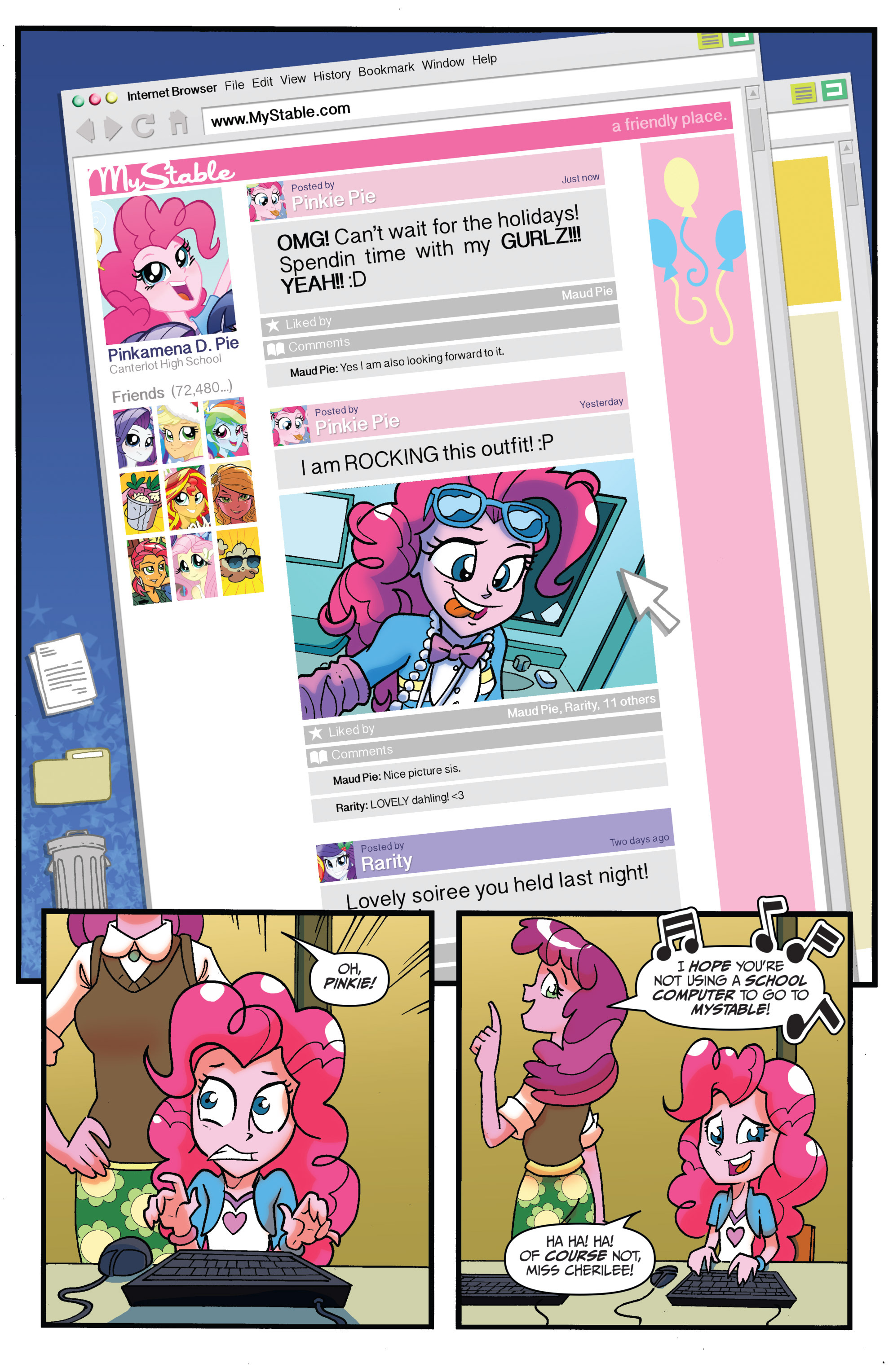 Read online My Little Pony: Equestria Girls Holiday Special 2014 comic -  Issue # Full - 8