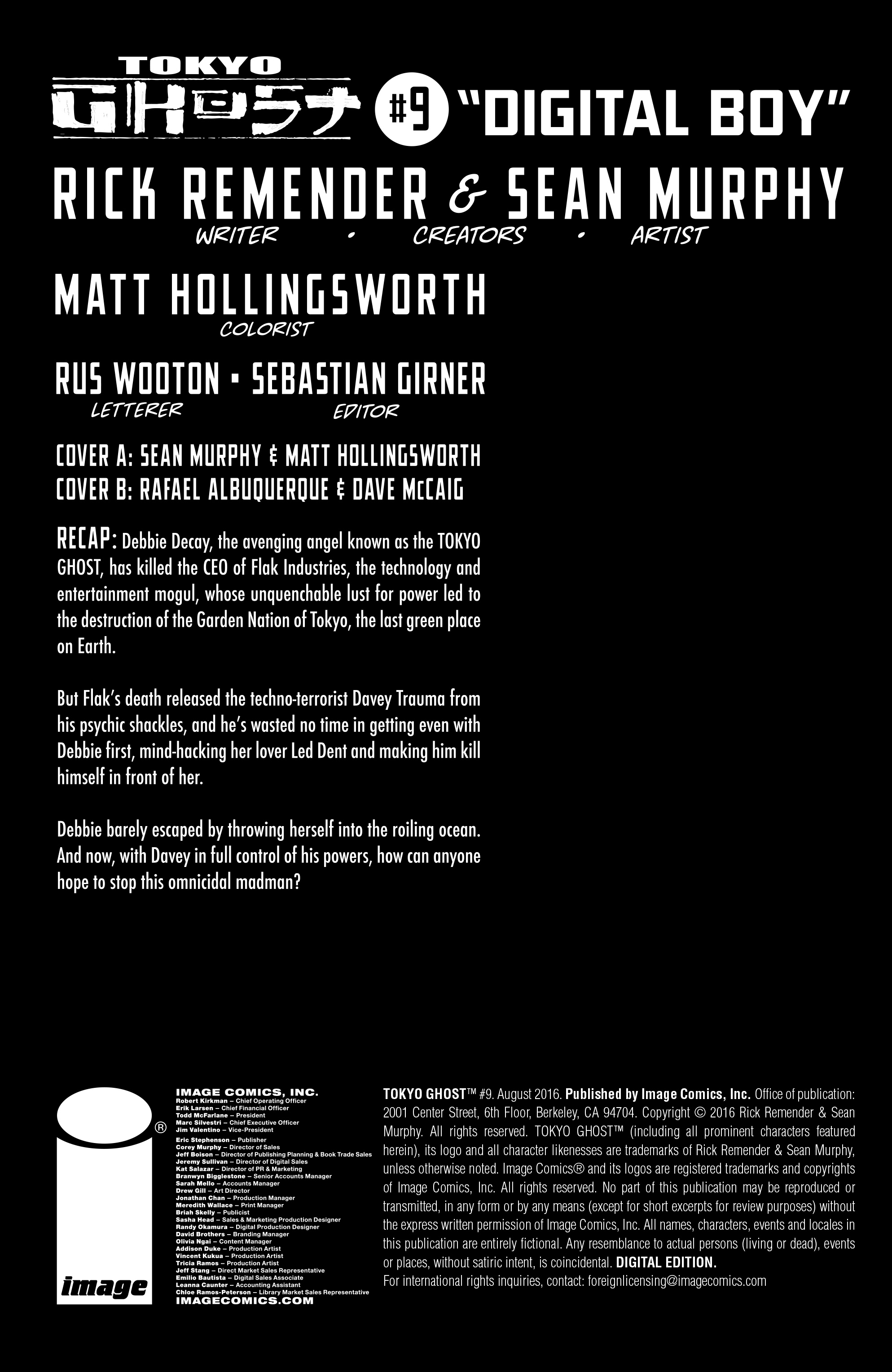 Read online Tokyo Ghost comic -  Issue #9 - 2