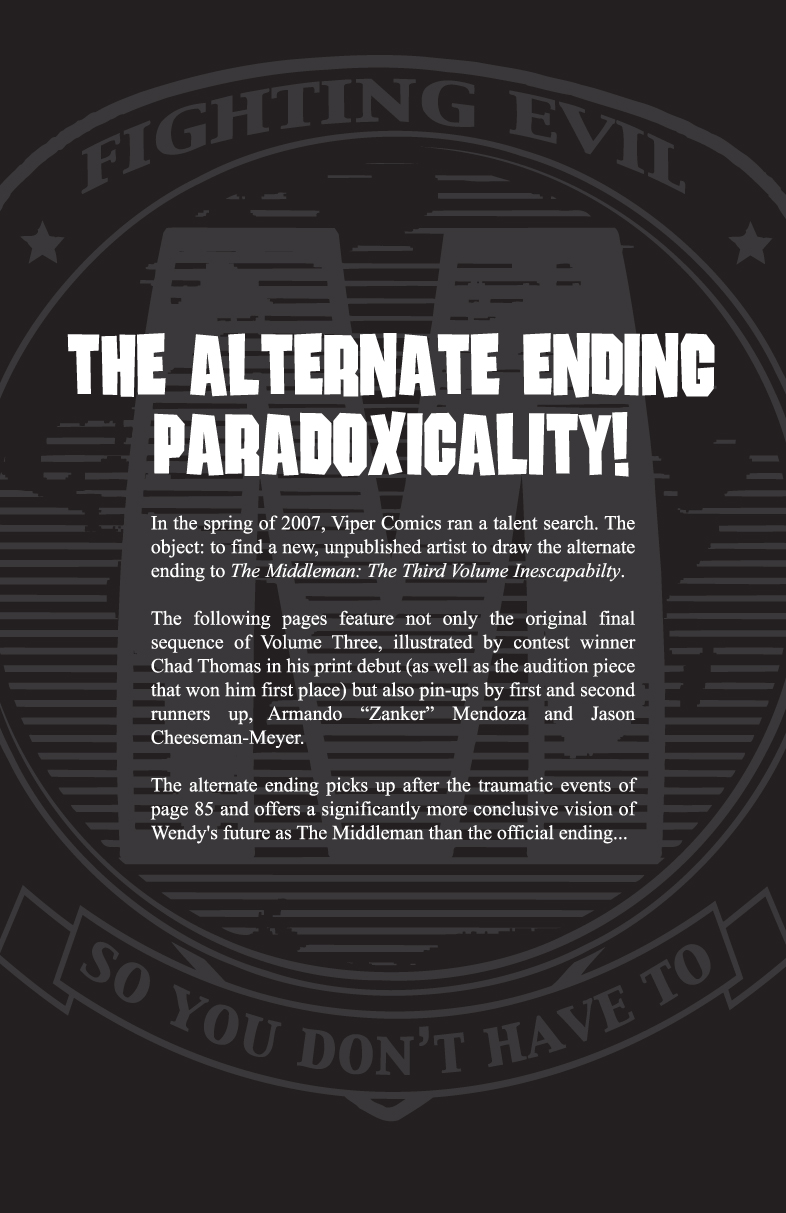 Read online The Middleman (2007) comic -  Issue # TPB - 92