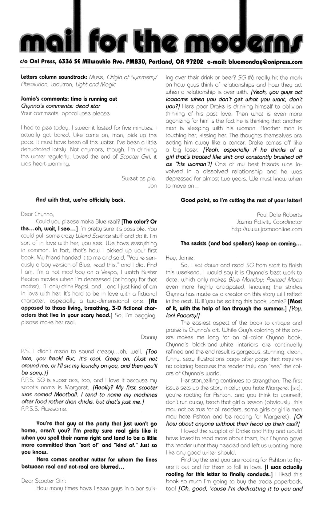 Read online Blue Monday: Painted Moon comic -  Issue #1 - 28