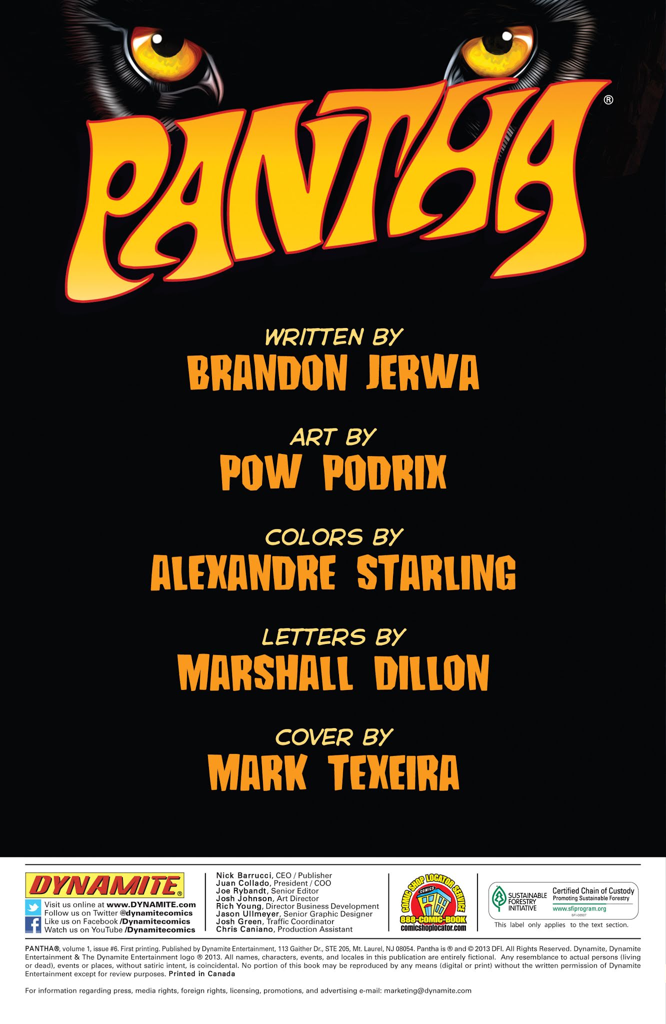 Read online Pantha comic -  Issue #6 - 2