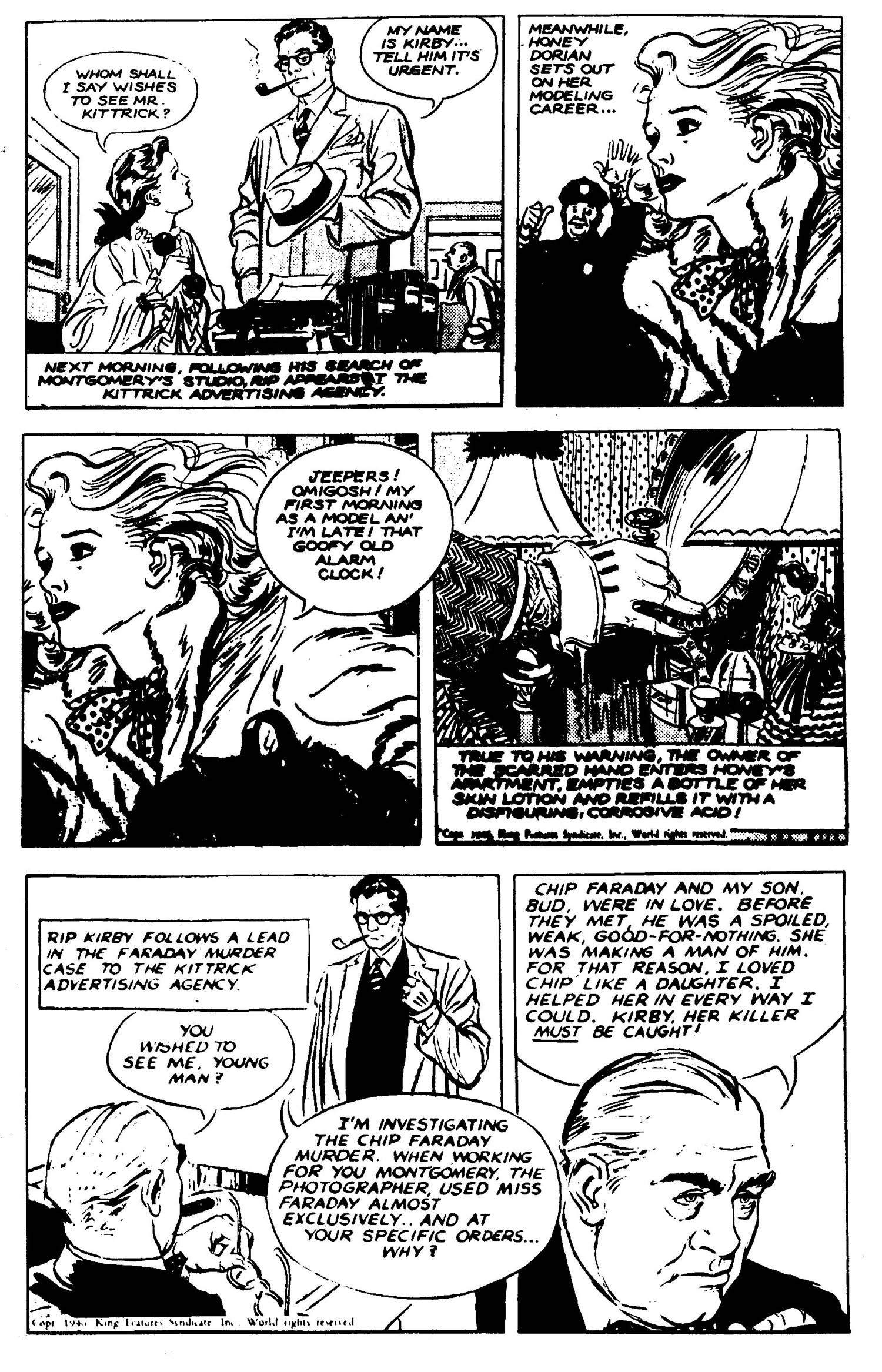 Read online Official Rip Kirby comic -  Issue #1 - 19