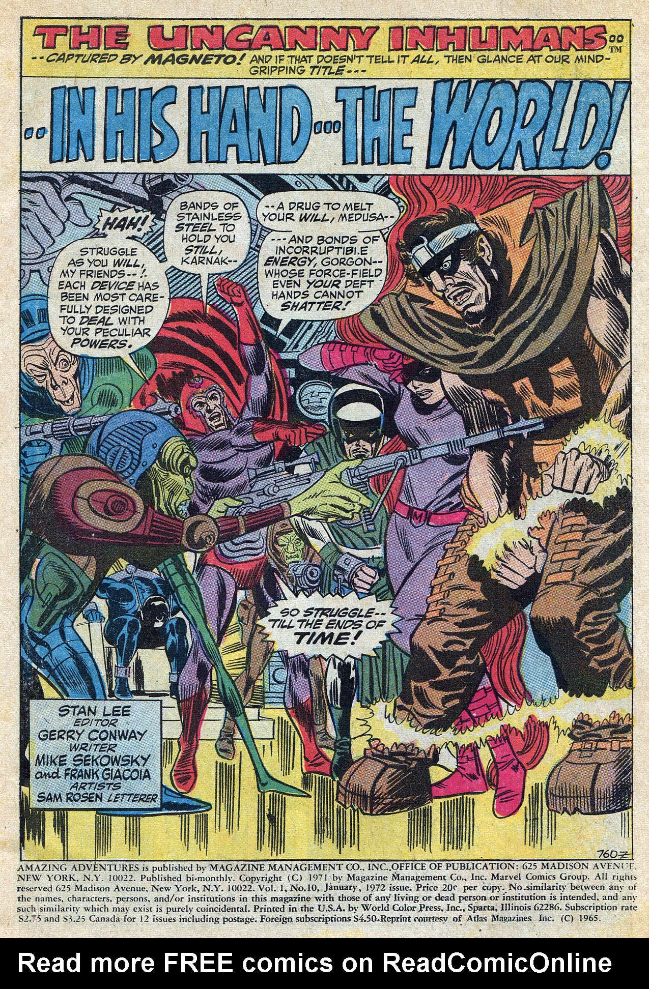 Read online Amazing Adventures (1970) comic -  Issue #10 - 3