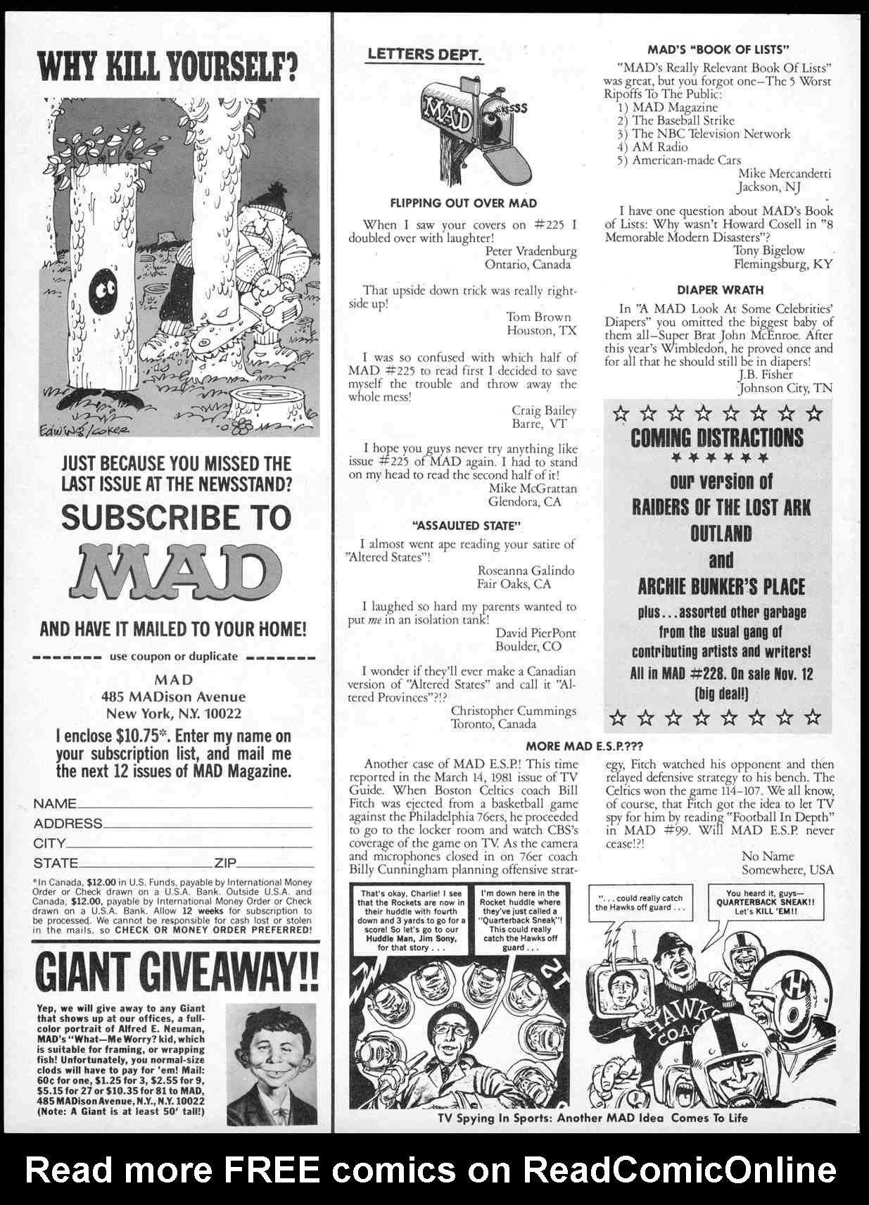 Read online MAD comic -  Issue #227 - 4