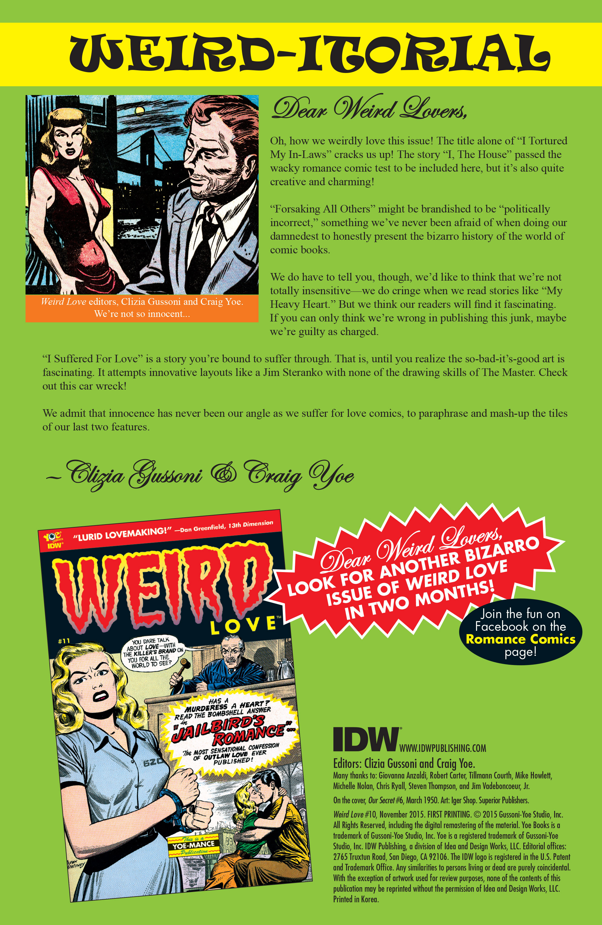 Read online Weird Love comic -  Issue #10 - 2