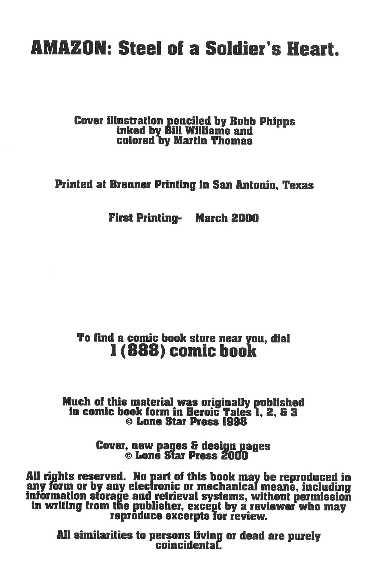 Read online Amazon - Steel of a Soldier's Heart comic -  Issue # TPB - 2