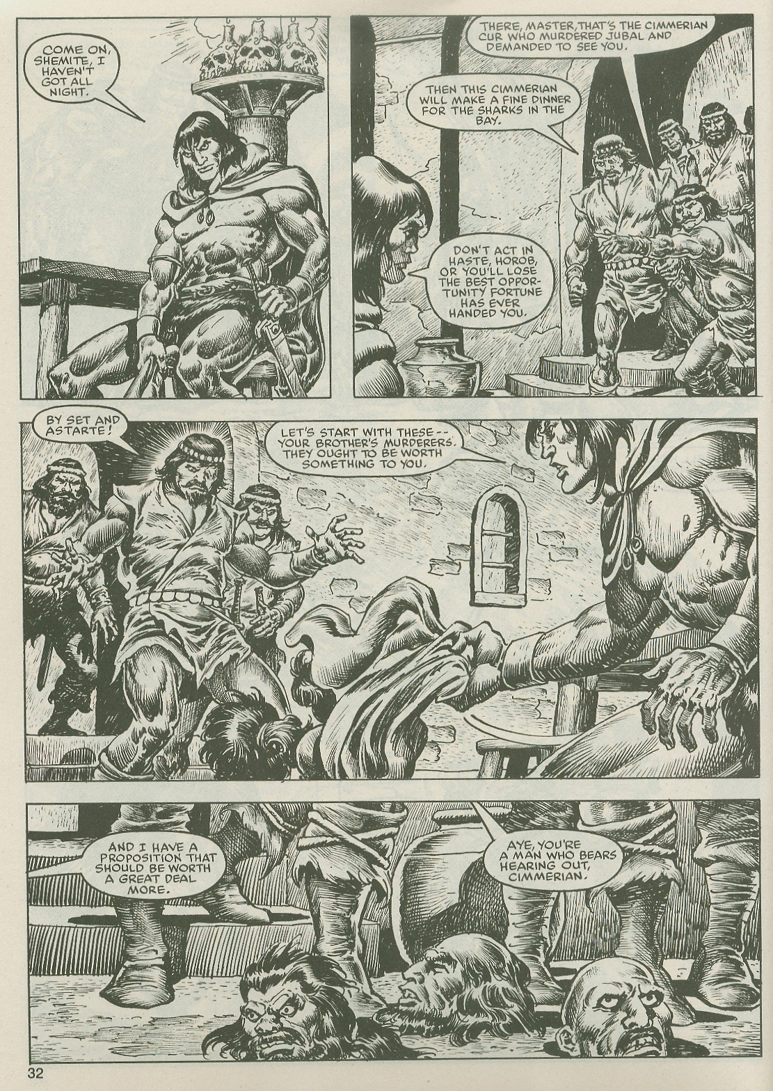 Read online The Savage Sword Of Conan comic -  Issue #122 - 32
