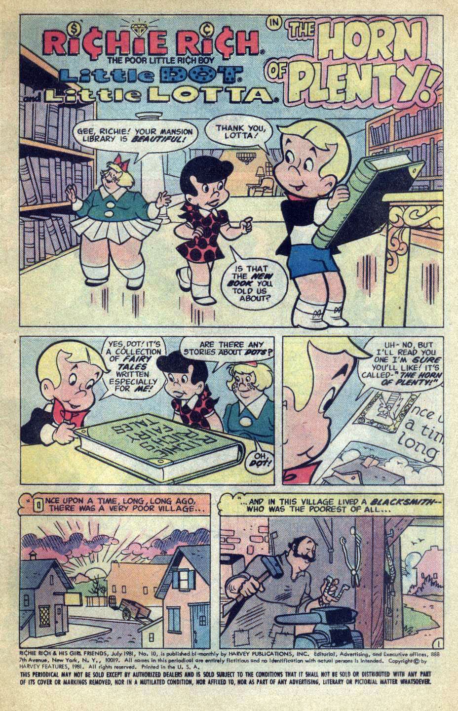 Read online Richie Rich & His Girl Friends comic -  Issue #10 - 5