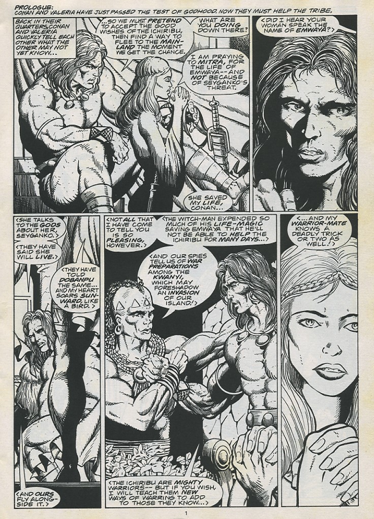 Read online The Savage Sword Of Conan comic -  Issue #215 - 3