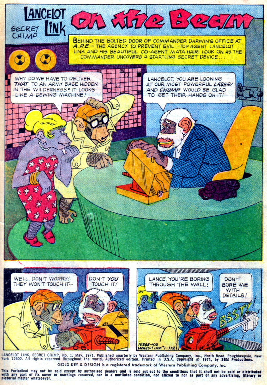 Read online Lancelot Link Secret Chimp comic -  Issue #1 - 2