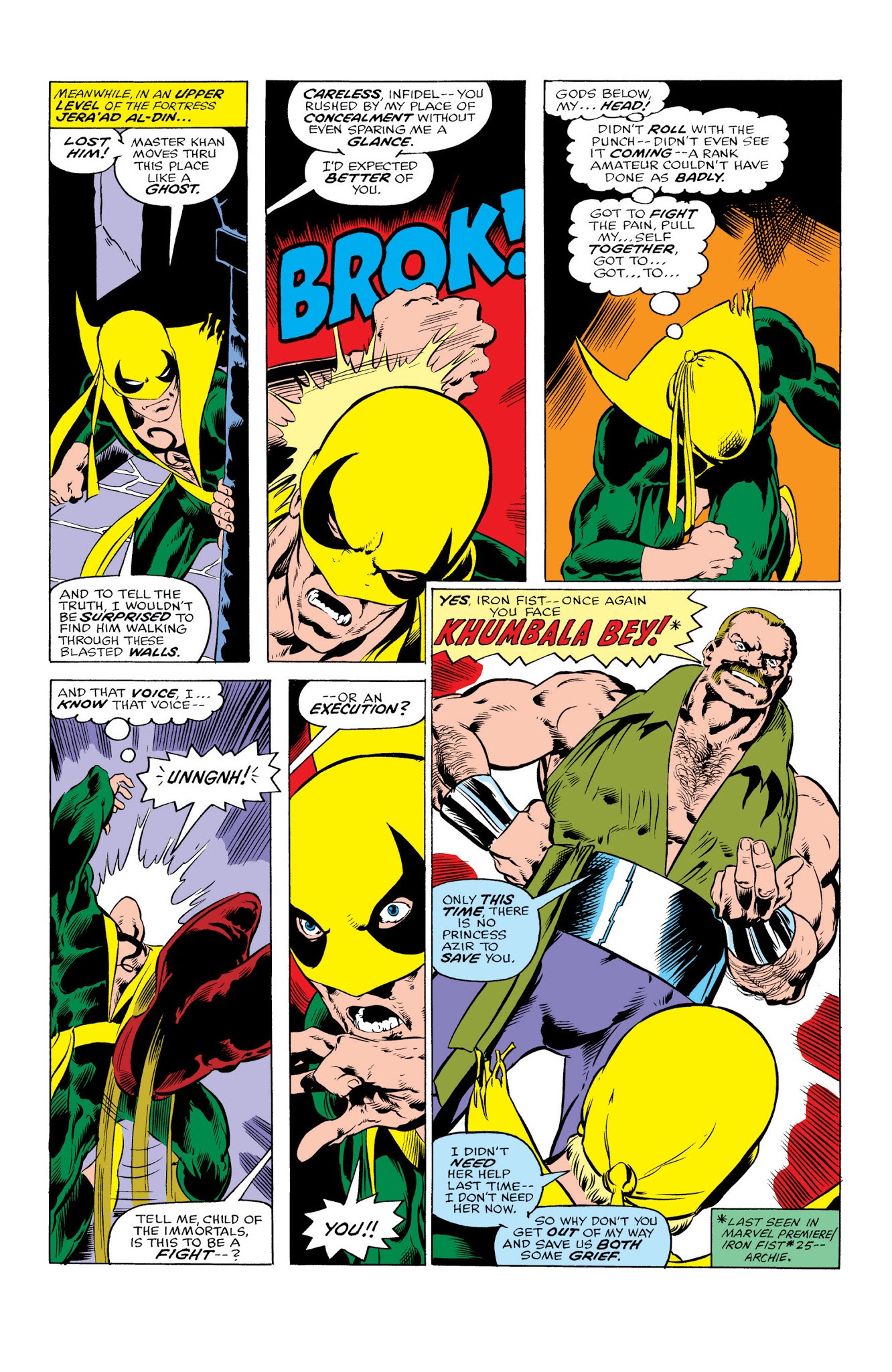 Read online Marvel Masterworks: Iron Fist comic -  Issue # TPB 2 (Part 1) - 88
