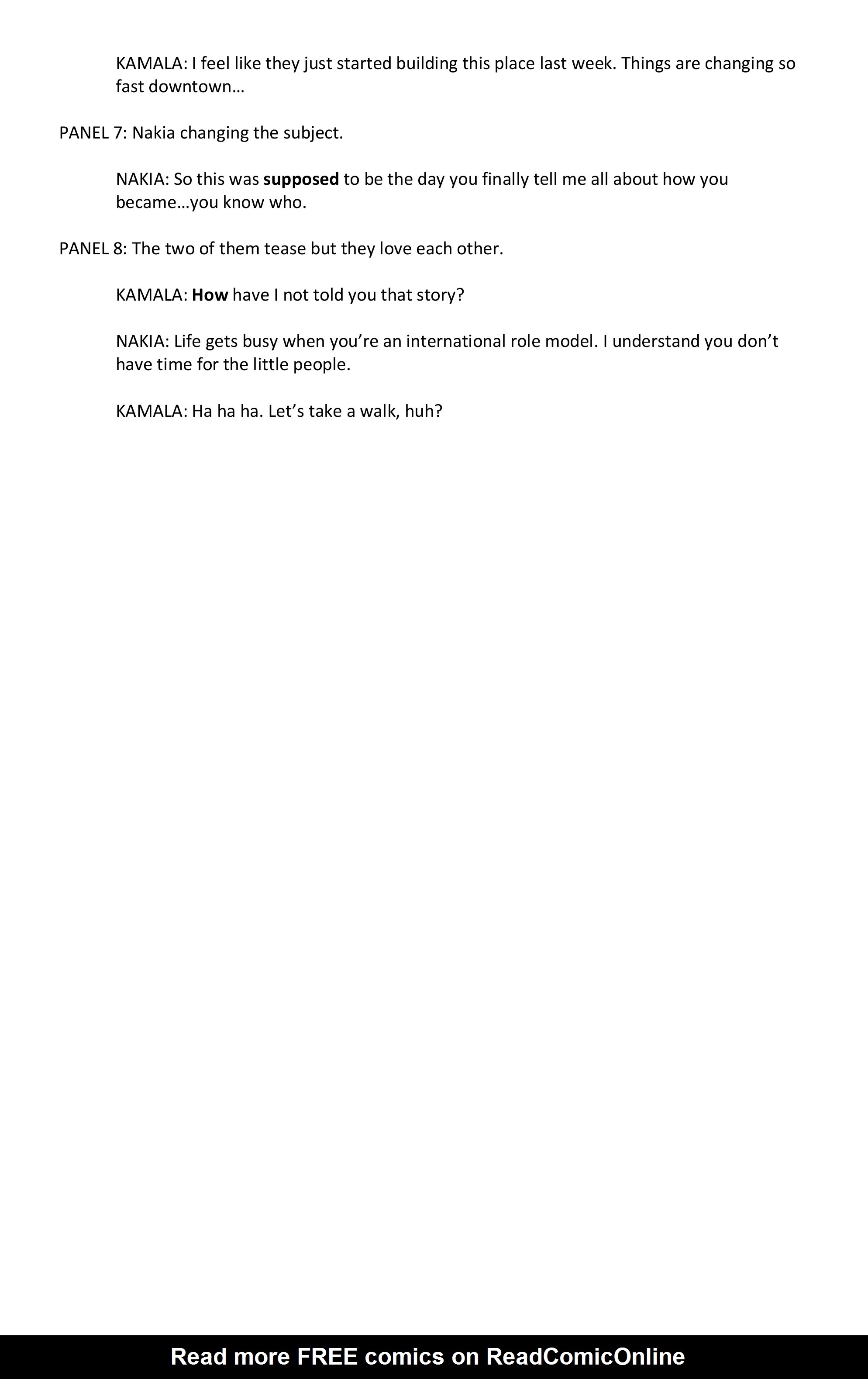 Read online Magnificent Ms. Marvel comic -  Issue # _Director 's Cut - 35