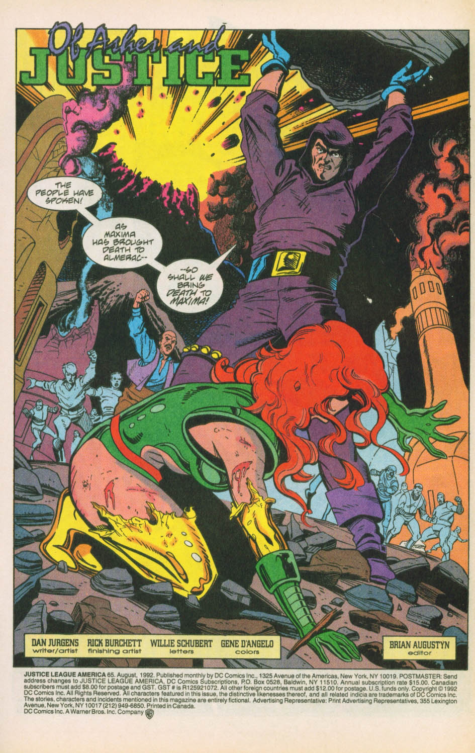 Read online Justice League America comic -  Issue #65 - 2