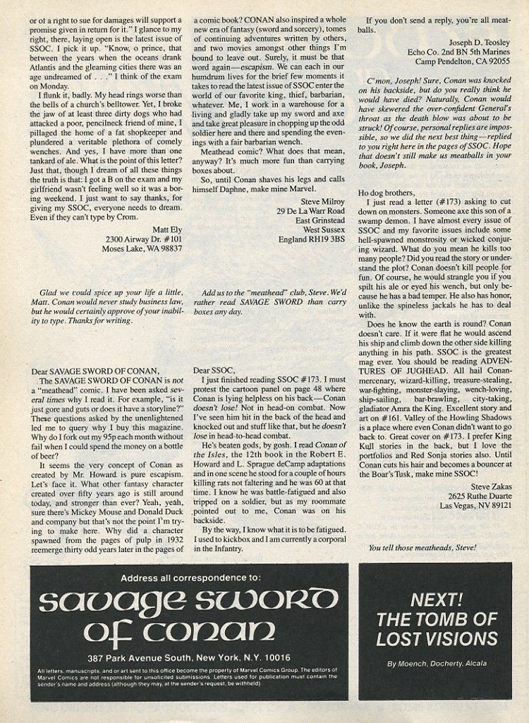 Read online The Savage Sword Of Conan comic -  Issue #177 - 66