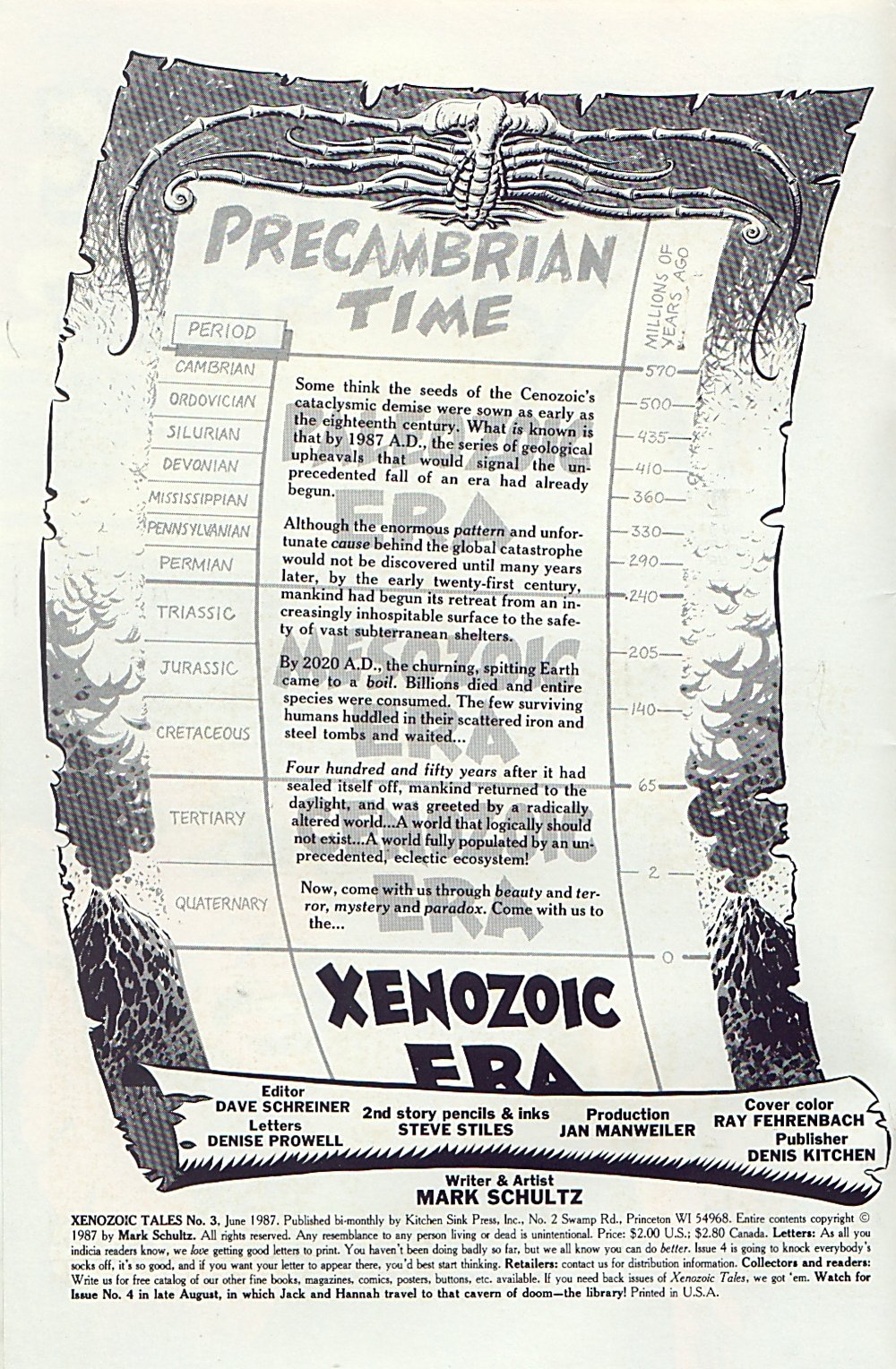 Read online Xenozoic Tales comic -  Issue #3 - 3
