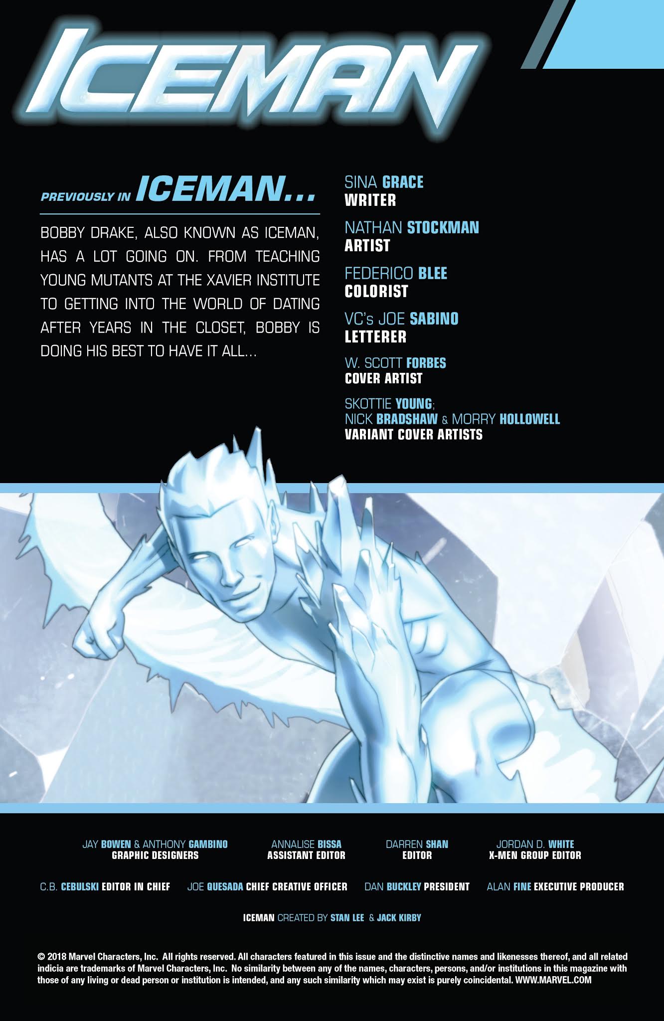 Read online Iceman (2018) comic -  Issue #1 - 2