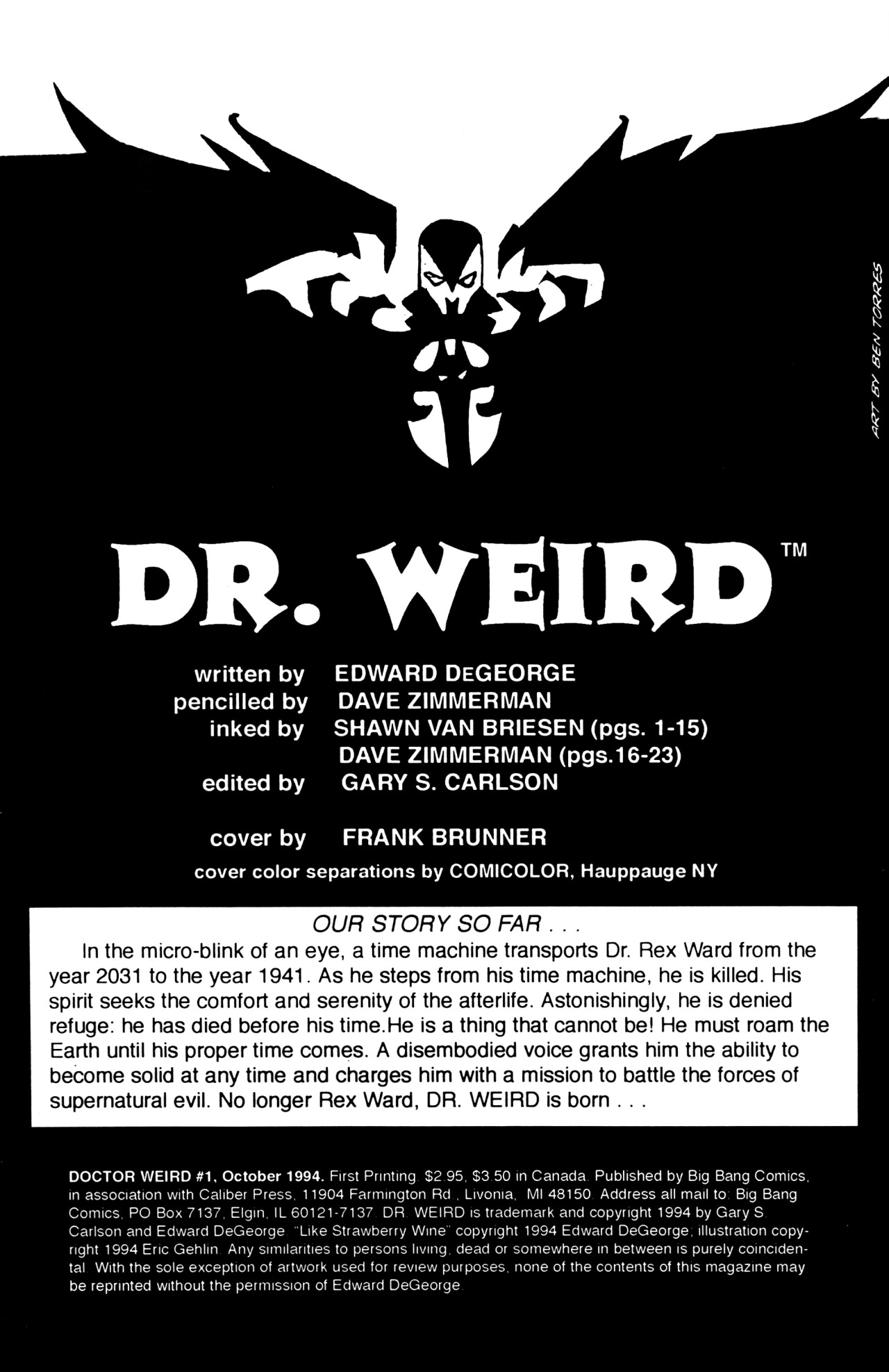 Read online Dr. Weird (1994) comic -  Issue #1 - 2