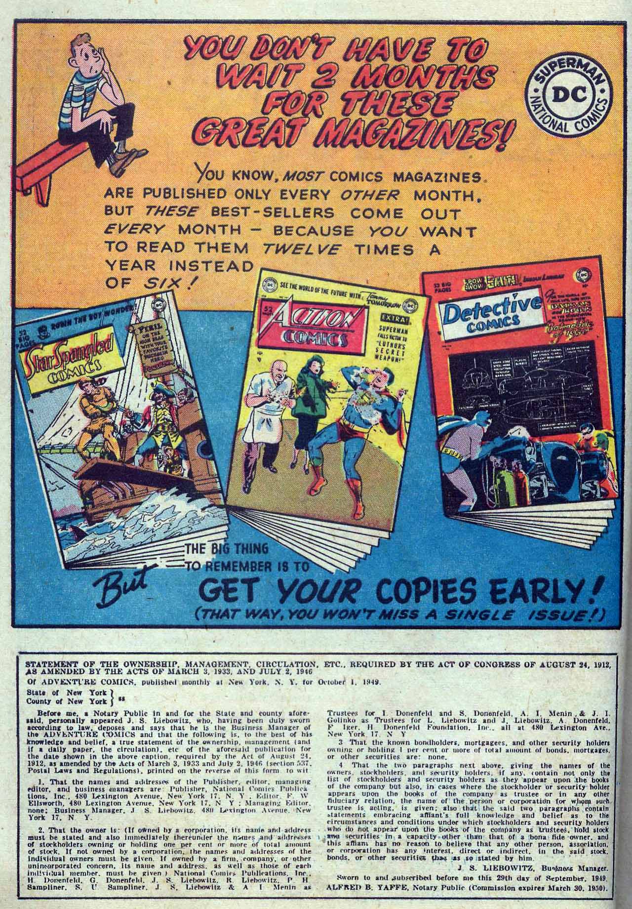 Read online Adventure Comics (1938) comic -  Issue #149 - 14