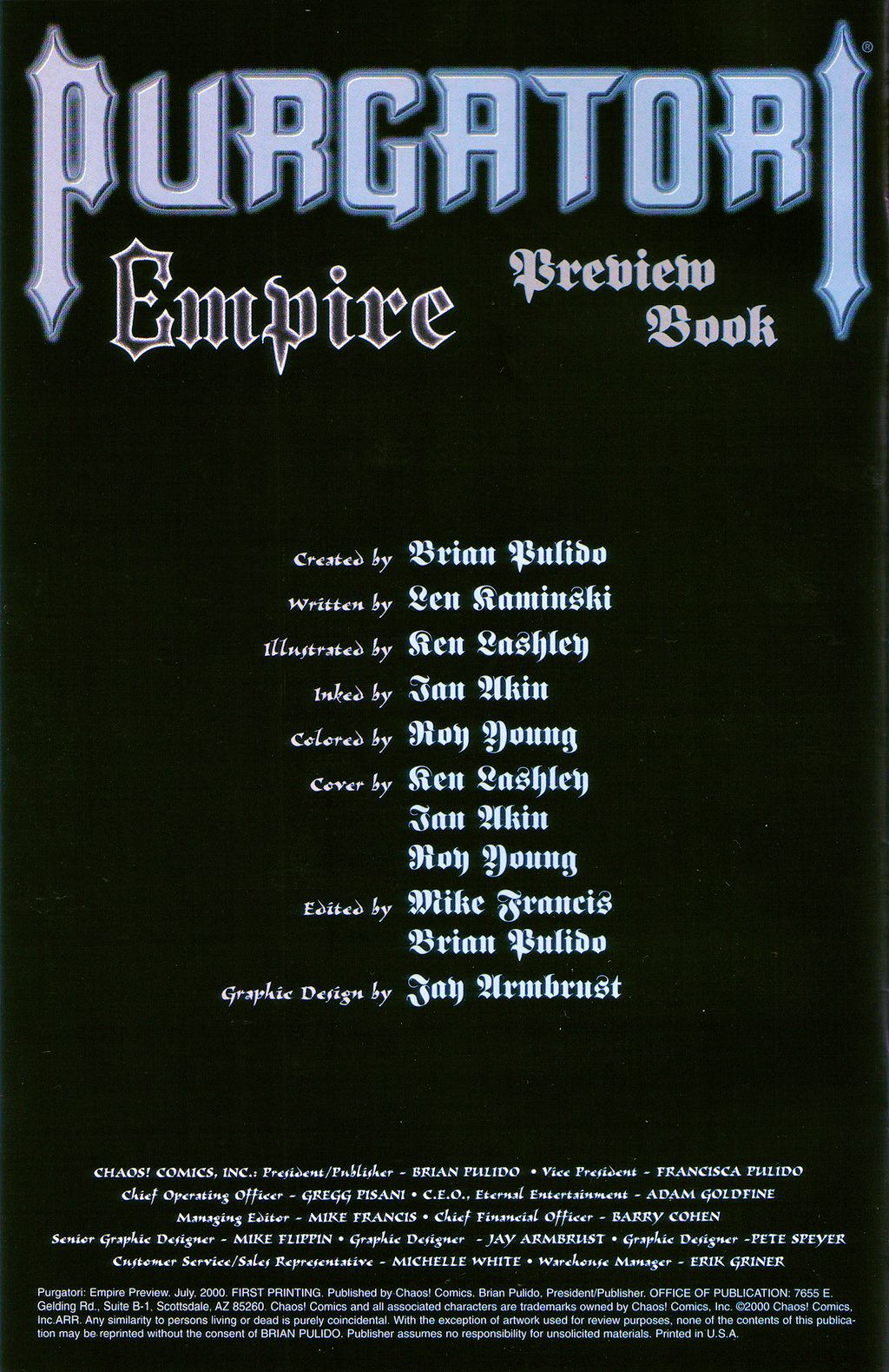 Read online Purgatori: Empire comic -  Issue #0 - 2