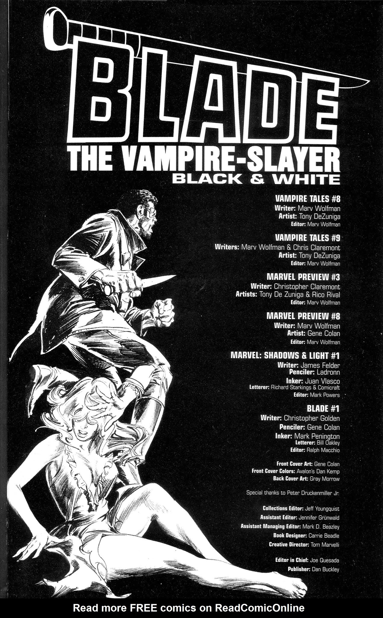 Read online Blade: Black & White comic -  Issue # TPB - 3