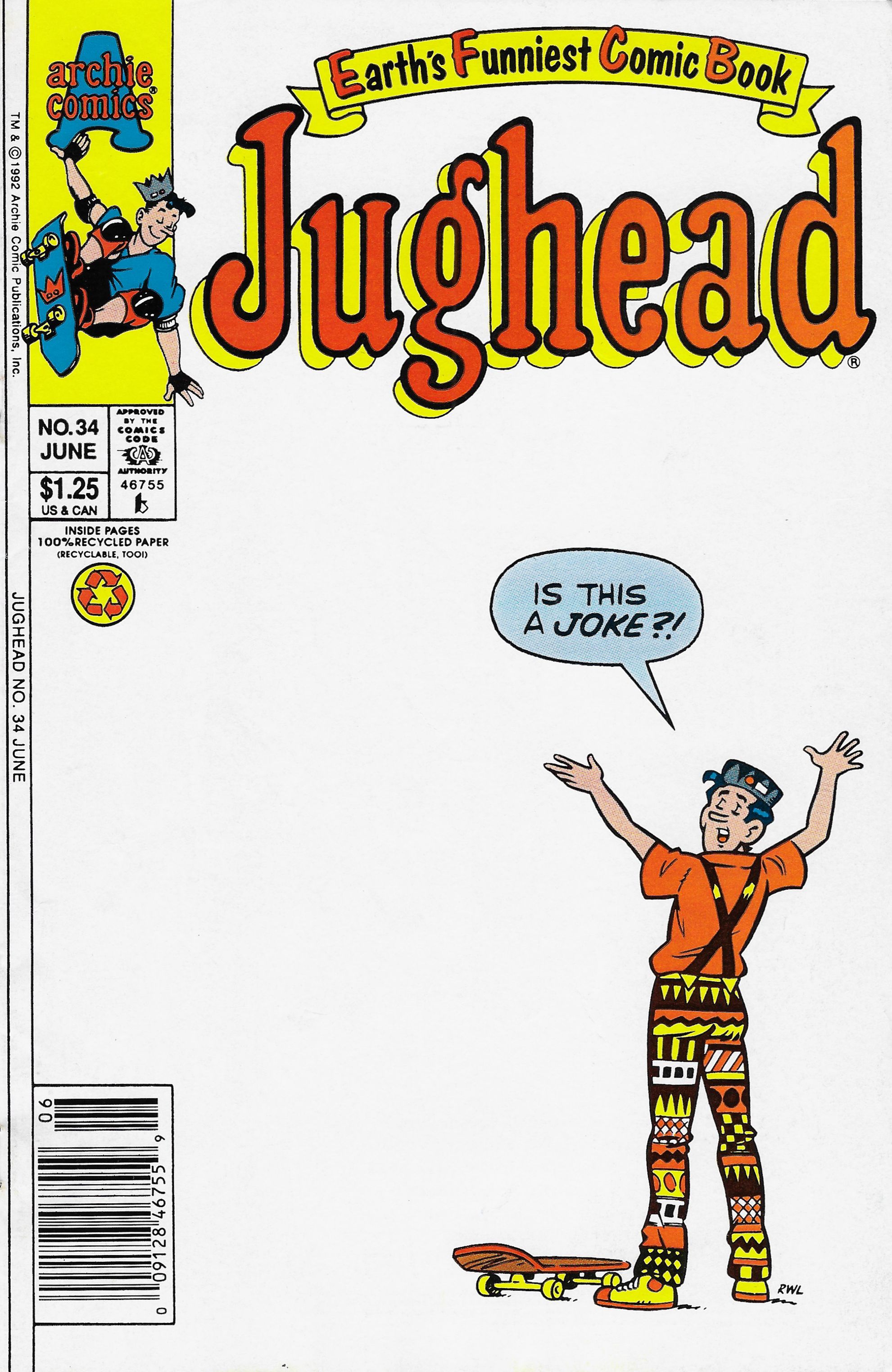 Read online Jughead (1987) comic -  Issue #34 - 1