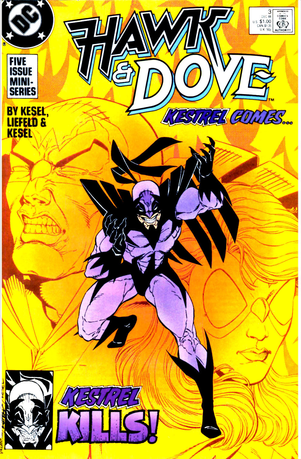 Read online Hawk and Dove (1988) comic -  Issue #3 - 1
