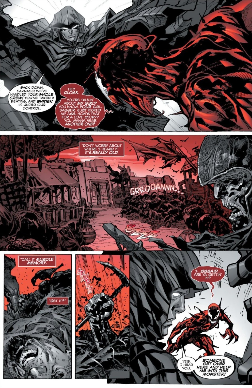 Read online Carnage: Black, White & Blood comic -  Issue #1 - 4