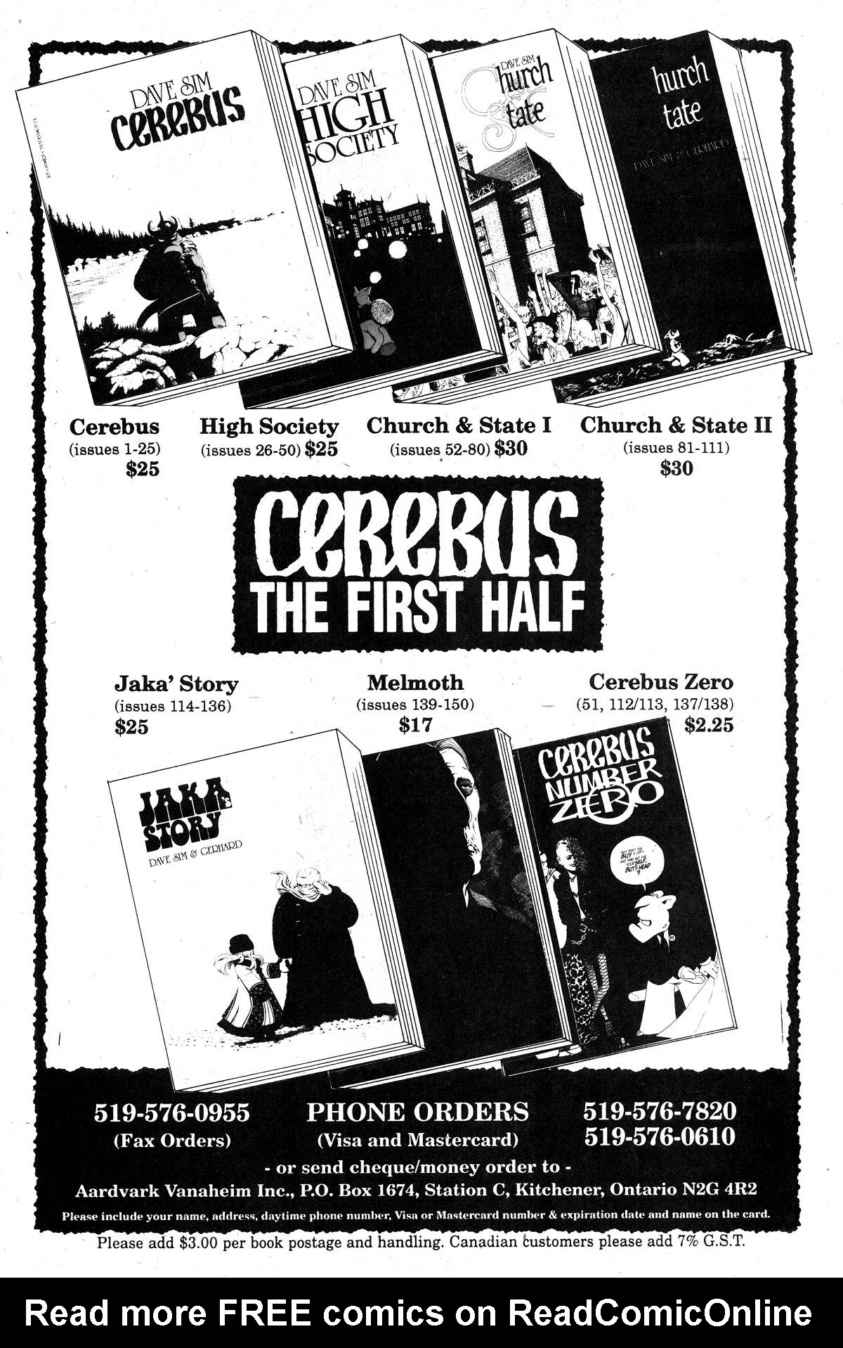 Read online Cerebus comic -  Issue #205 - 25