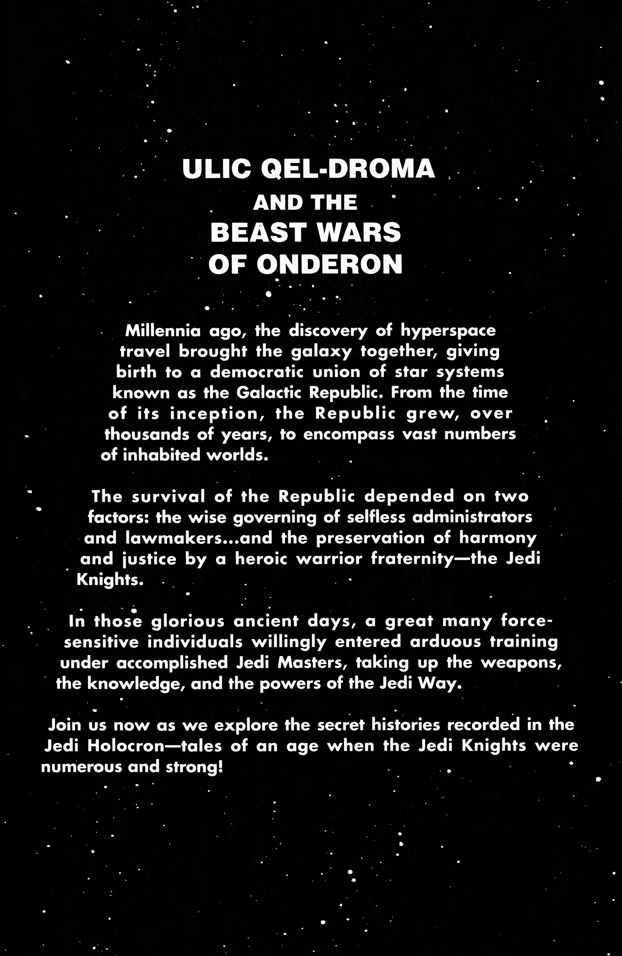 Read online Star Wars: Tales of the Jedi - Knights of The Old Republic comic -  Issue #1 - 3
