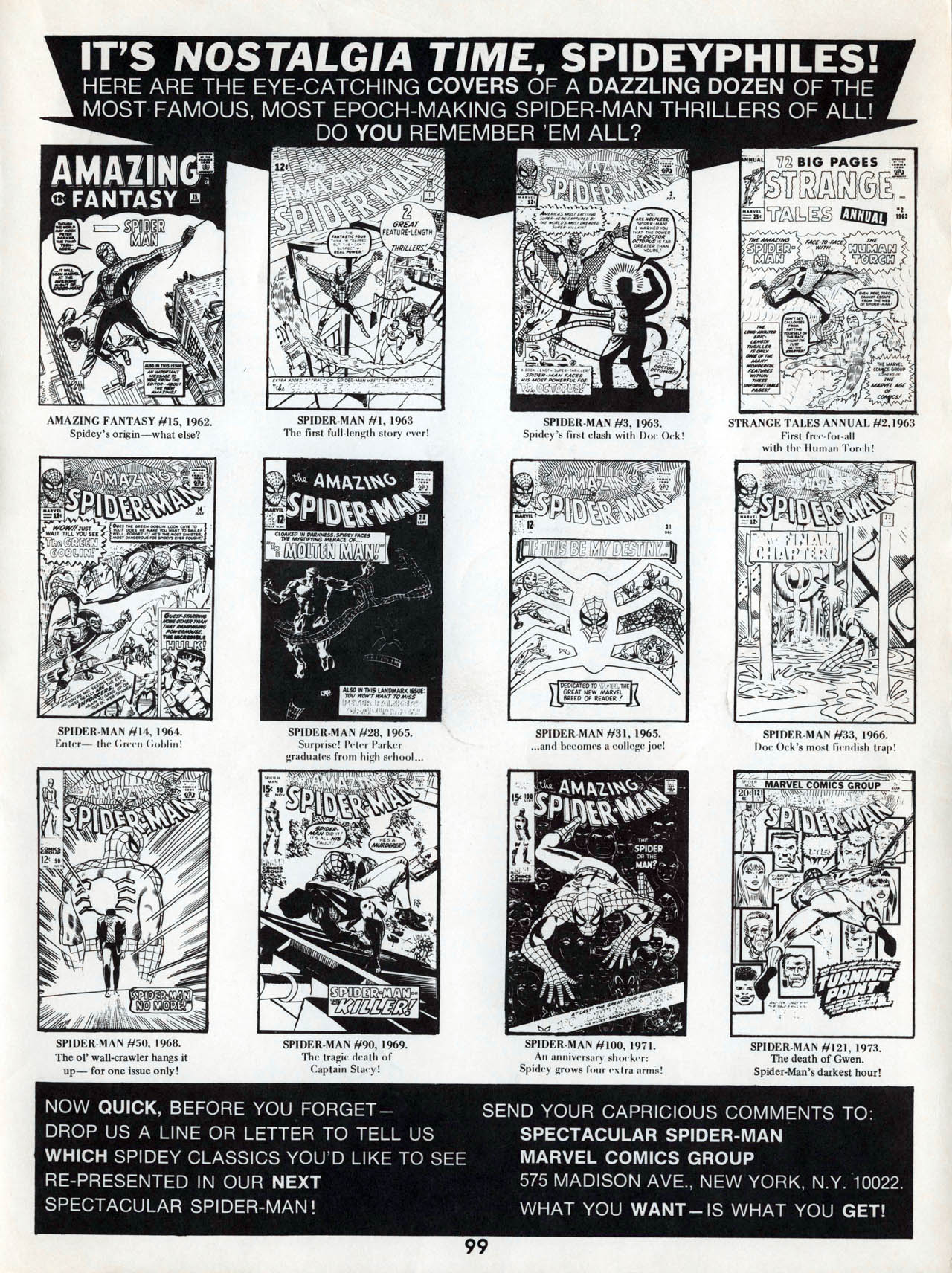 Read online Marvel Treasury Edition comic -  Issue #1 - 99