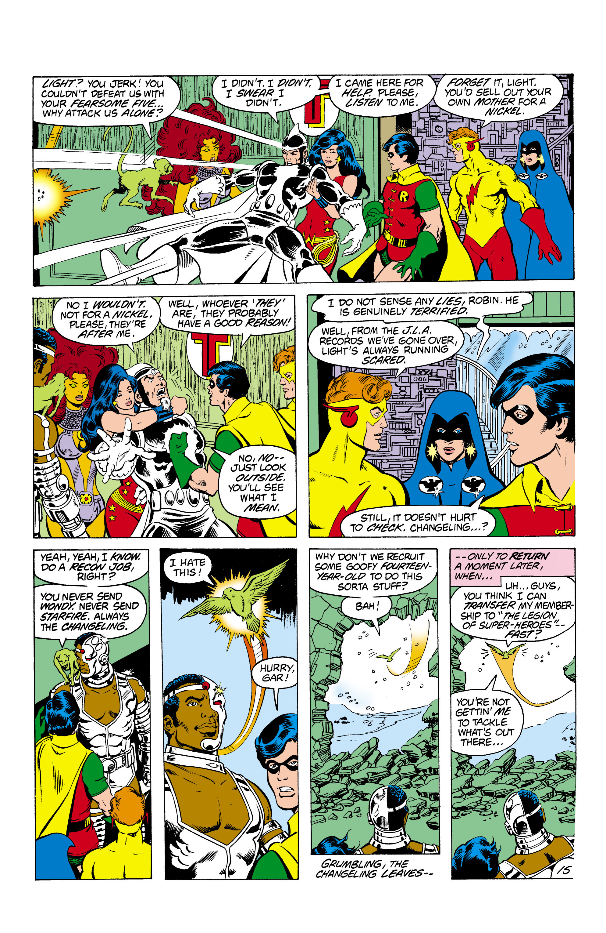 Read online The New Teen Titans (1980) comic -  Issue #19 - 16