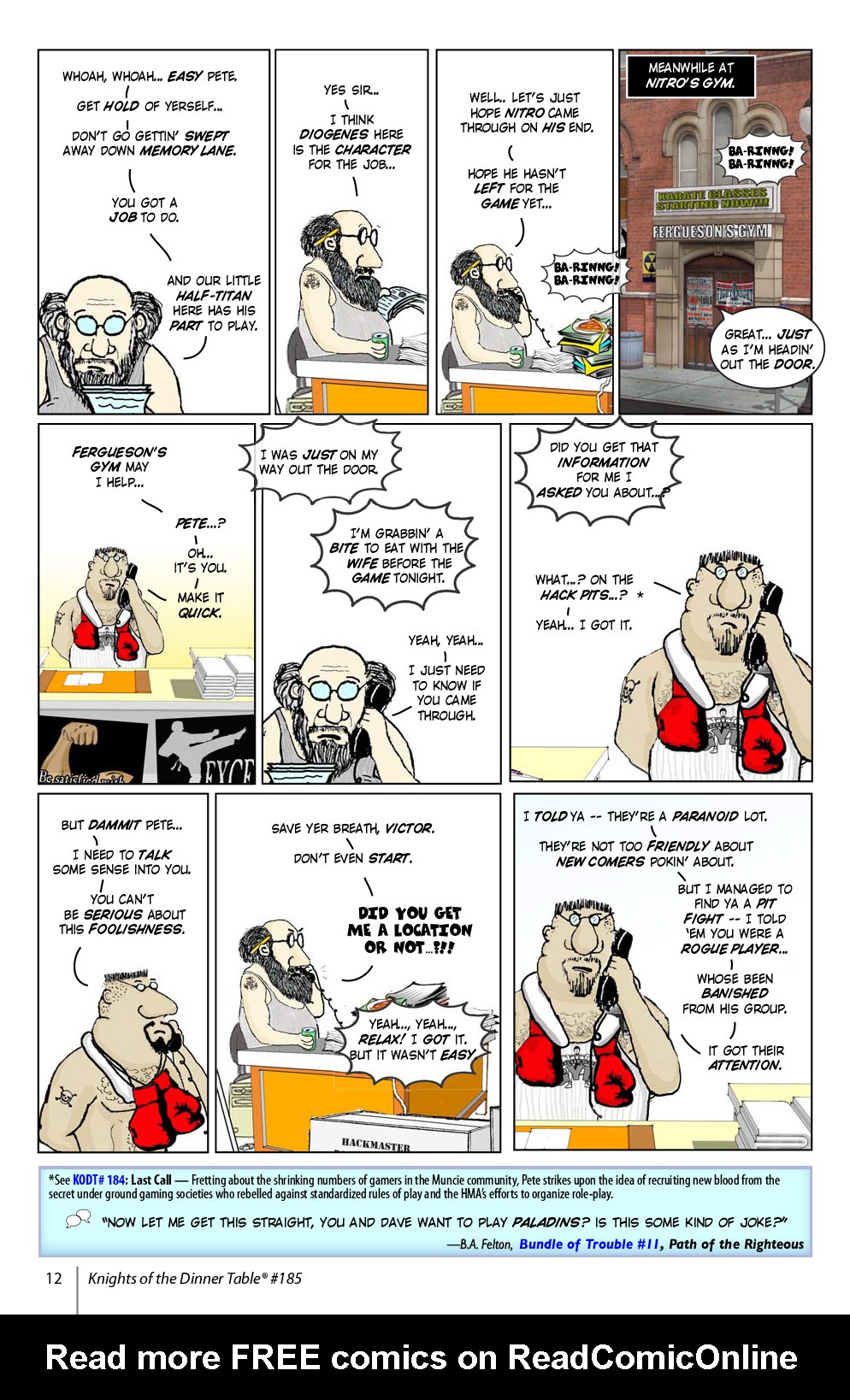 Read online Knights of the Dinner Table comic -  Issue #185 - 14