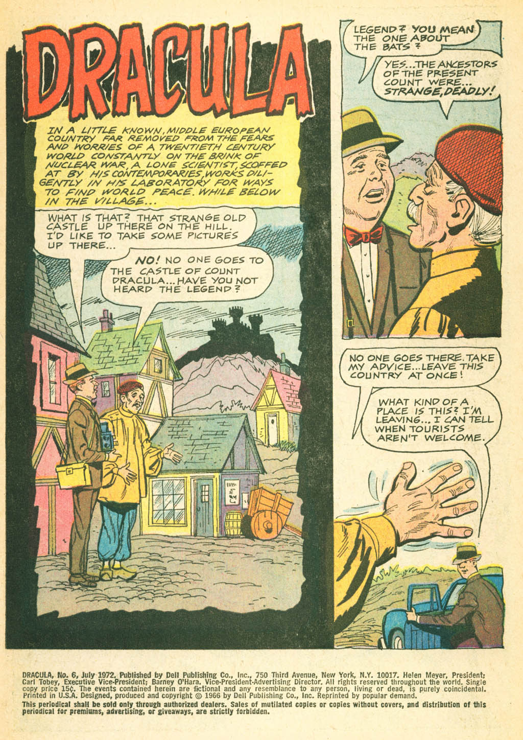 Read online Dracula (1962) comic -  Issue #6 - 3