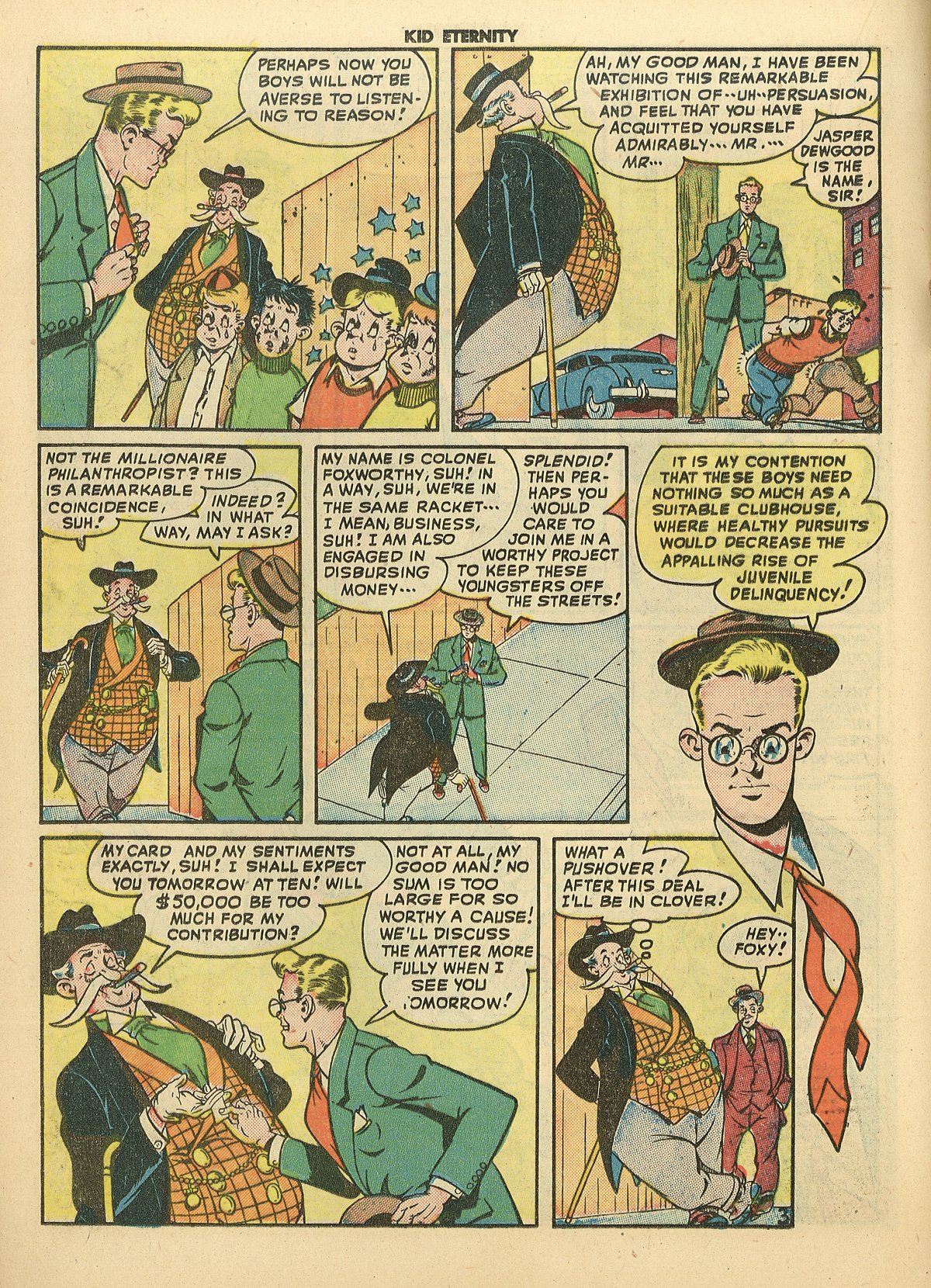 Read online Kid Eternity (1946) comic -  Issue #12 - 28