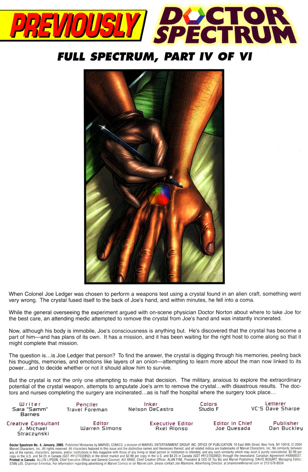 Read online Doctor Spectrum comic -  Issue #4 - 2