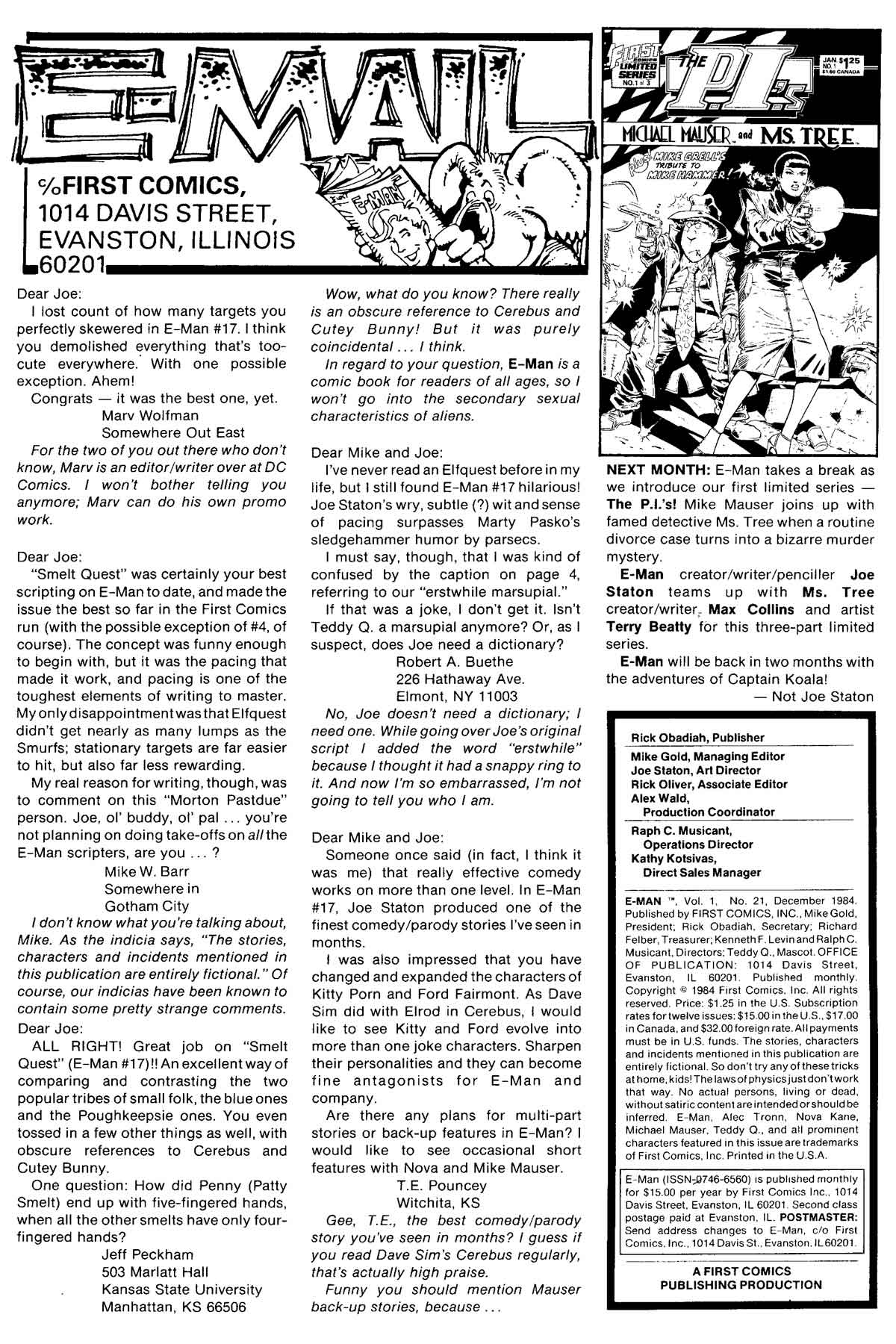 Read online E-Man (1983) comic -  Issue #21 - 2