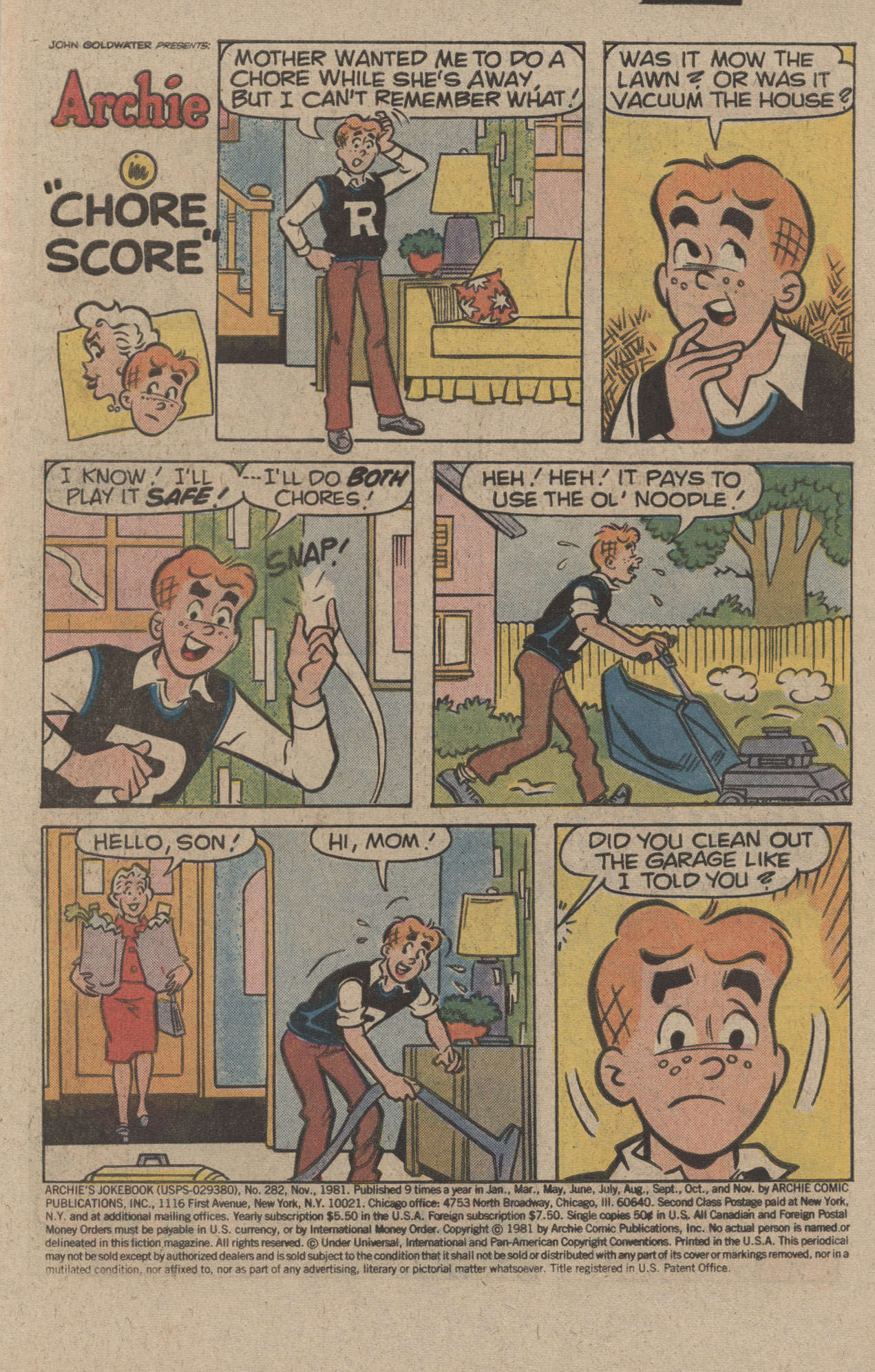 Read online Archie's Joke Book Magazine comic -  Issue #282 - 3