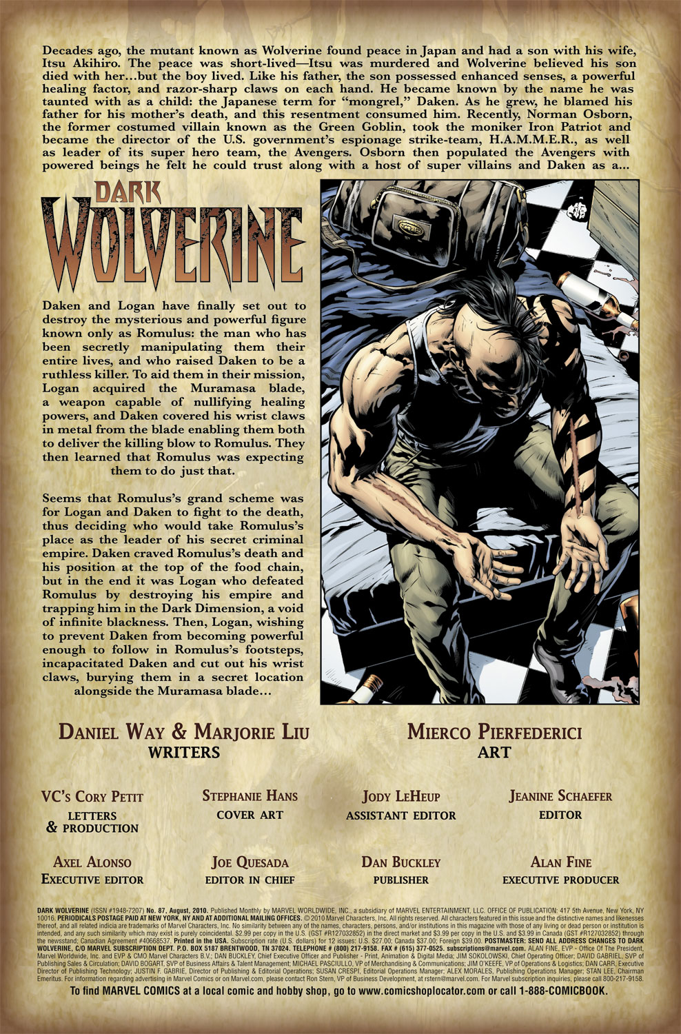 Read online Dark Wolverine comic -  Issue #87 - 2