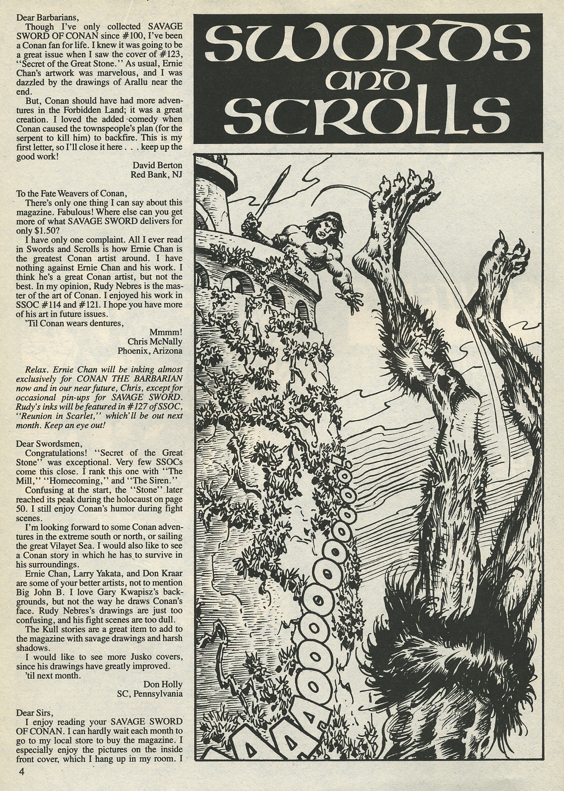 Read online The Savage Sword Of Conan comic -  Issue #127 - 4
