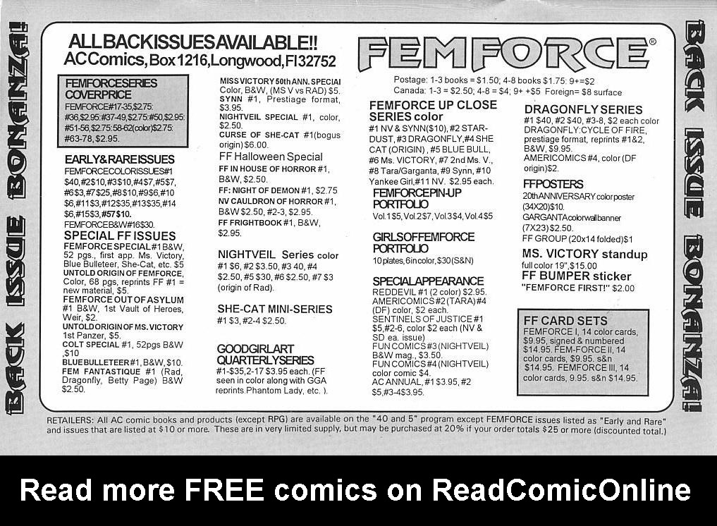 Read online Femforce comic -  Issue #78 - 36