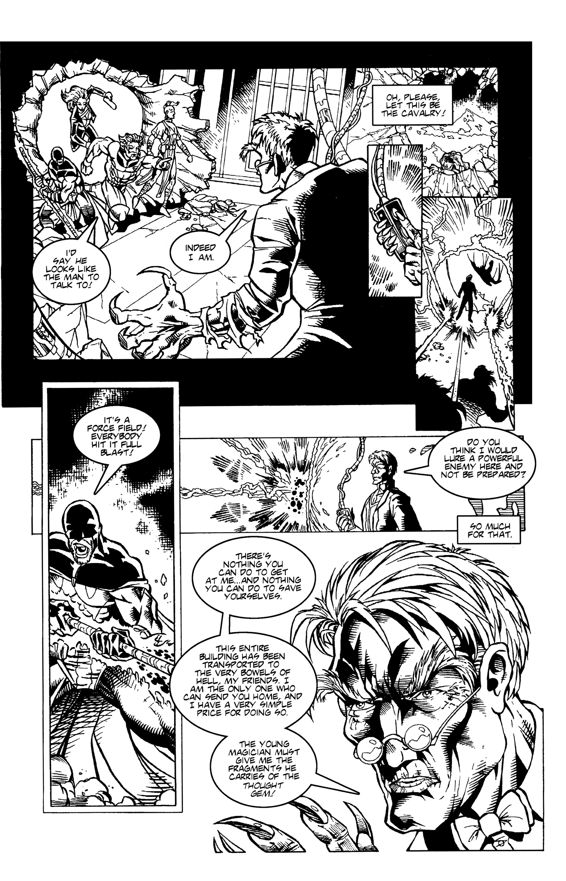 Read online Warrior Nun: Black & White comic -  Issue #10 - 13