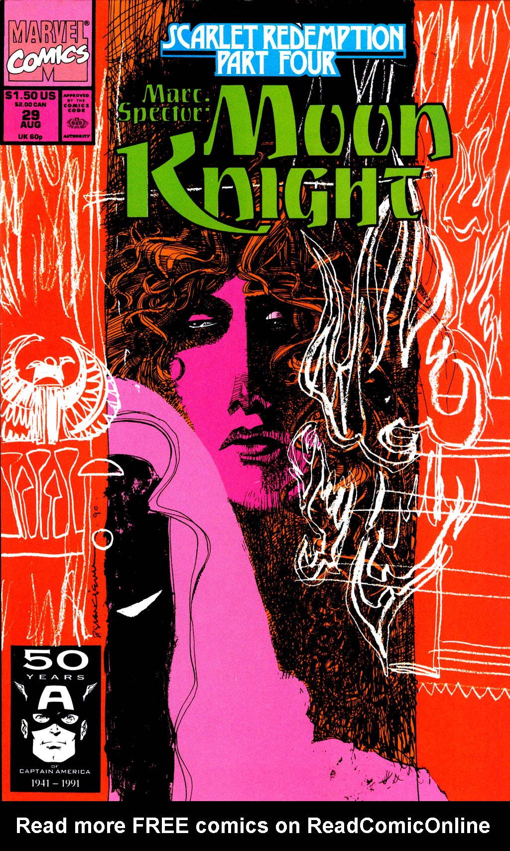 Read online Marc Spector: Moon Knight comic -  Issue #29 - 1