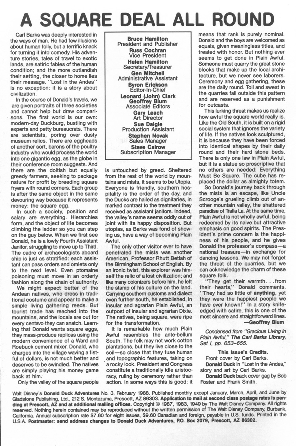 Read online Walt Disney's Donald Duck Adventures (1987) comic -  Issue #3 - 2