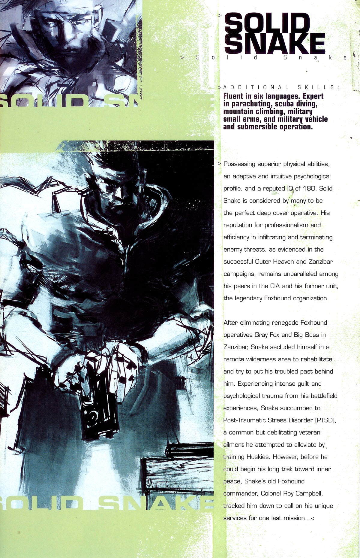 Read online Metal Gear Solid: Sons of Liberty comic -  Issue #0 - 3